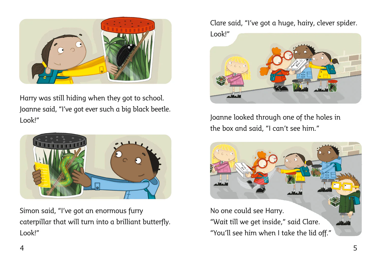 Collins Big Cat - Harry the Clever Spider at School: Band 07/Turquoise - Image 3