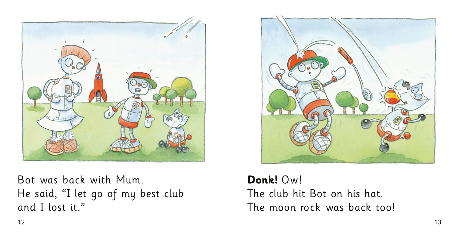 Collins Big Cat Phonics - Bot on the Moon: Band 02B/Red B - Image 3