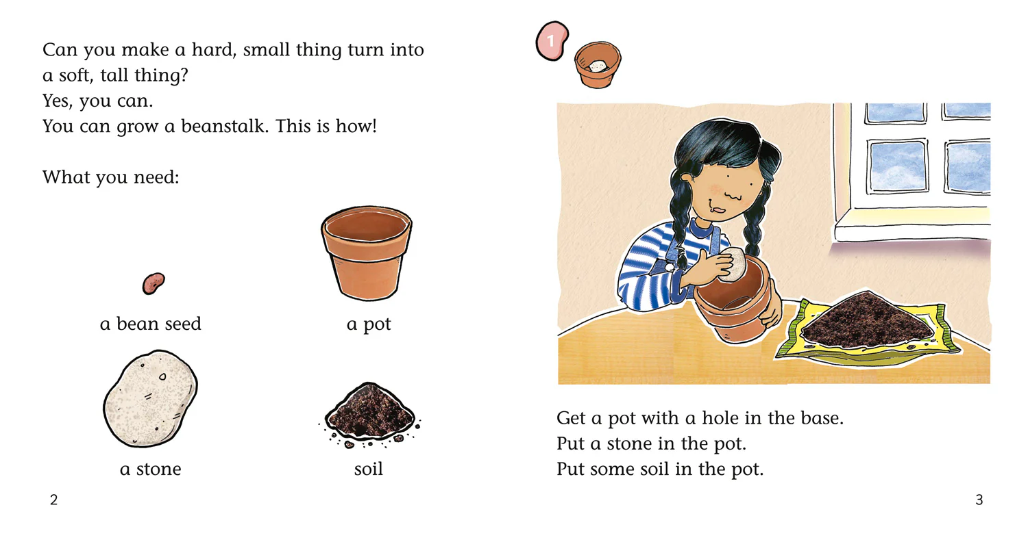Collins Big Cat Phonics - How to Grow a Beanstalk: Band 04/Blue - Image 2