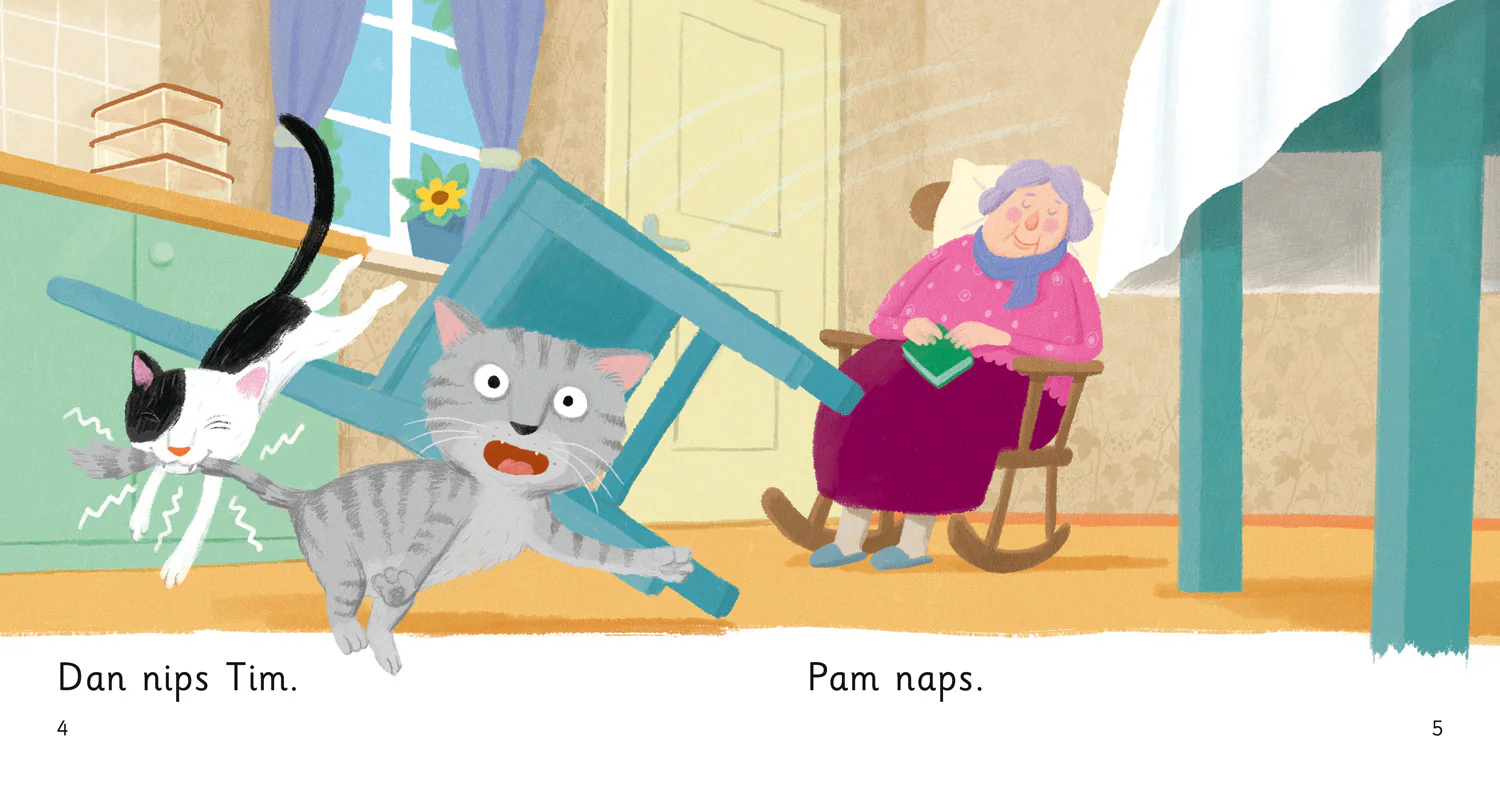 Collins Big Cat Phonics - Pam Naps: Band 01A/Pink A - Image 3