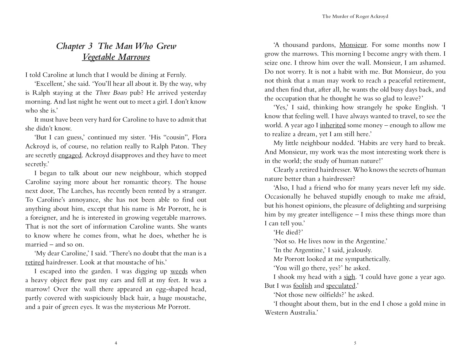 Collins Agatha Christie ELT Readers - The Murder of Roger Ackroyd: Level 5, B2+ (First edition) - Image 2