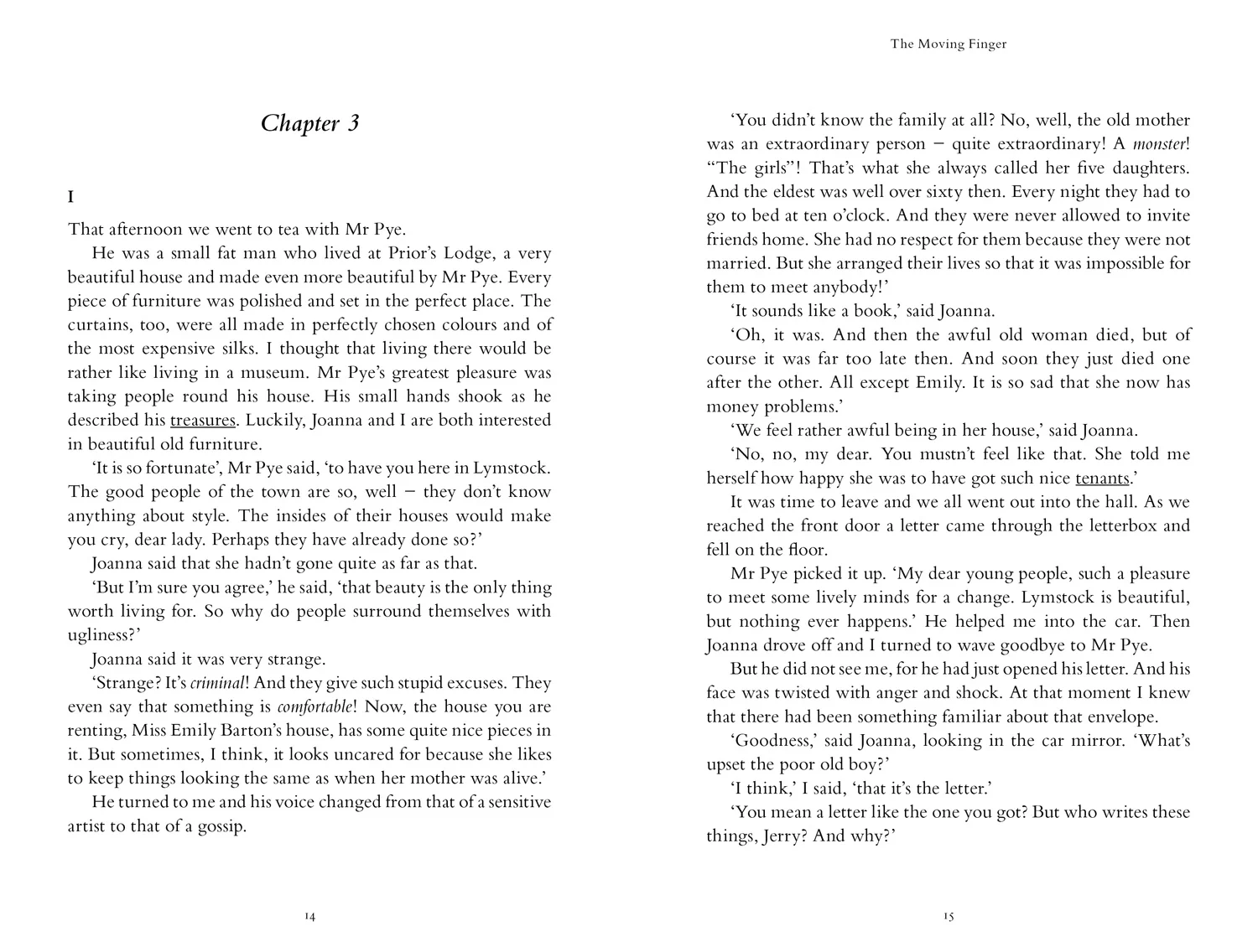 Collins Agatha Christie ELT Readers - The Moving Finger: Level 5, B2+ (First edition) - Image 2