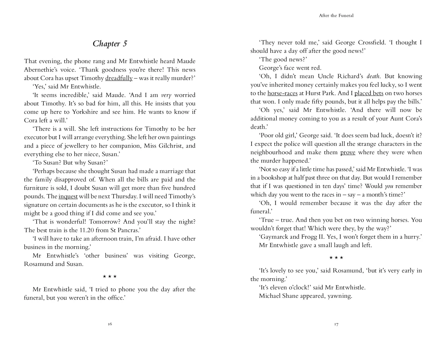 Collins Agatha Christie ELT Readers - After the Funeral: Level 5, B2+ (First edition) - Image 3