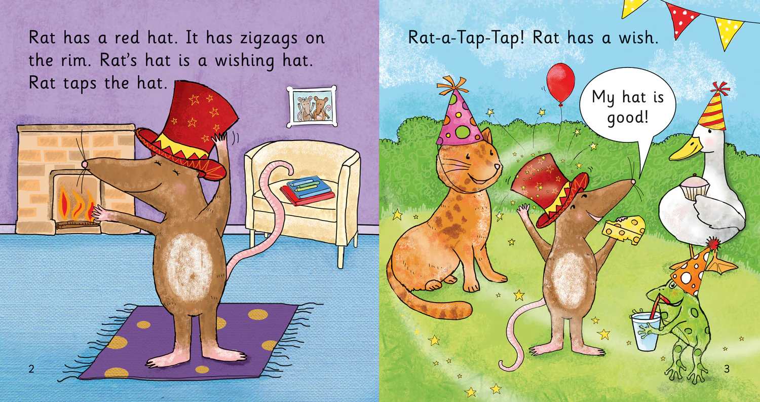 Collins Big Cat Phonics - RAT’S WISHING HAT: Band 02B/Red B - Image 2