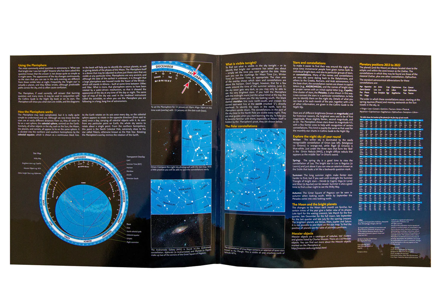 Planisphere: Latitude 50°N – for use in the UK and Ireland, Northern Europe, Northern USA and Canada - Image 5