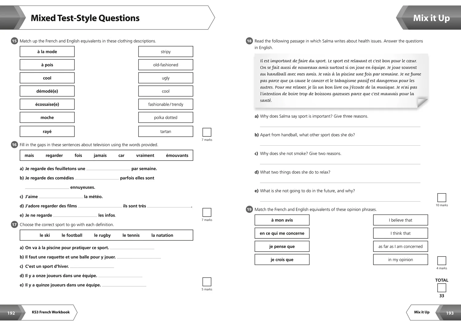 Collins KS3 Revision - KS3 French All-in-One Complete Revision and Practice: Ideal for Years 7, 8 and 9 - Image 9