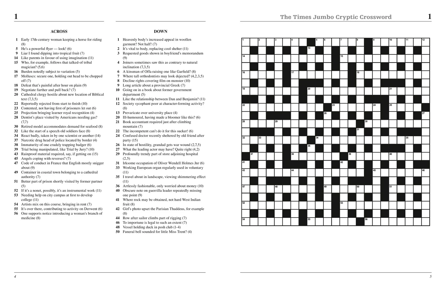The Times Crosswords - The Times Jumbo Cryptic Crossword Book 14: 50 world-famous crossword puzzles - Image 2