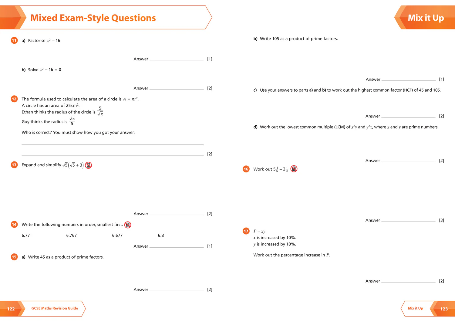 Collins GCSE Grade 9-1 Revision - AQA GCSE 9-1 Maths Higher All-in-One Complete Revision and Practice: Ideal for the 2026 and 2027 exams includes online edition, quizzes and video solutions - Image 7