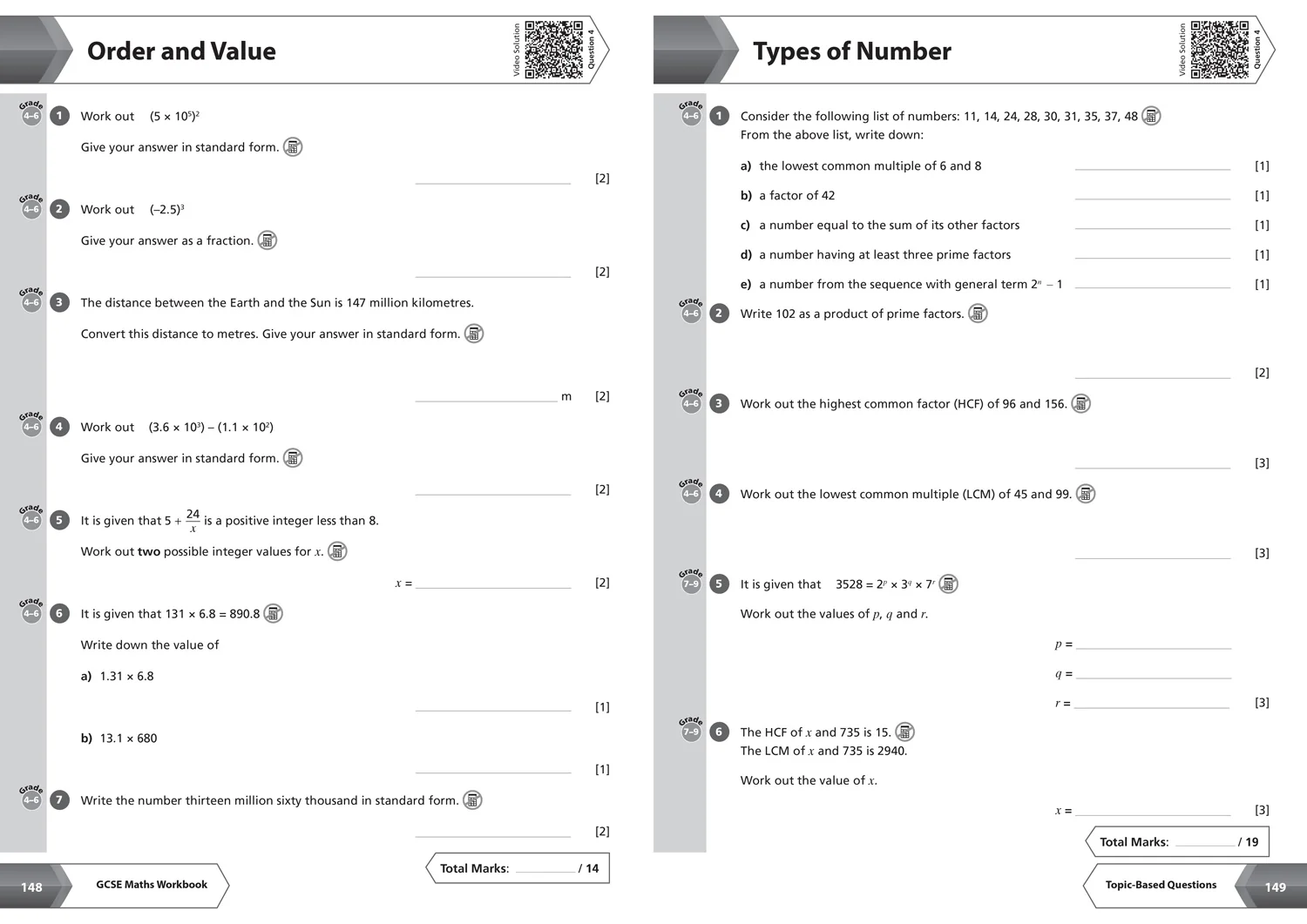 Collins GCSE Grade 9-1 Revision - AQA GCSE 9-1 Maths Higher All-in-One Complete Revision and Practice: Ideal for the 2026 and 2027 exams includes online edition, quizzes and video solutions - Image 9