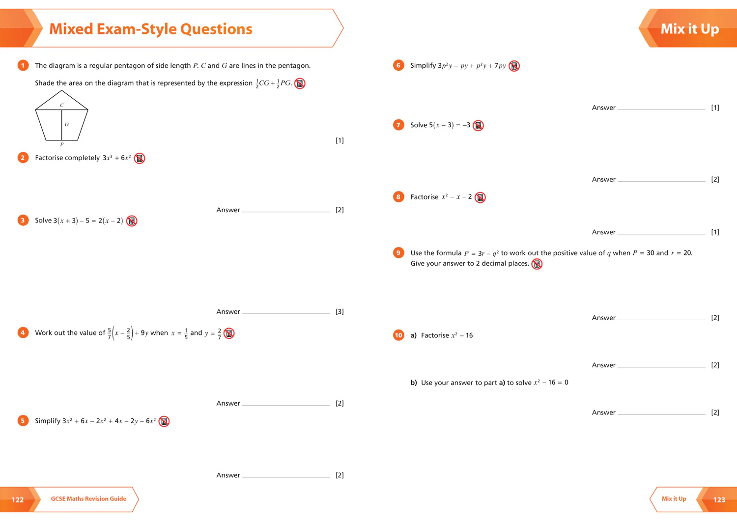 Collins GCSE Grade 9-1 Revision - AQA GCSE 9-1 Maths Foundation All-in-One Complete Revision and Practice: Ideal for the 2026 and 2027 exams includes online edition, quizzes and video solutions - Image 7