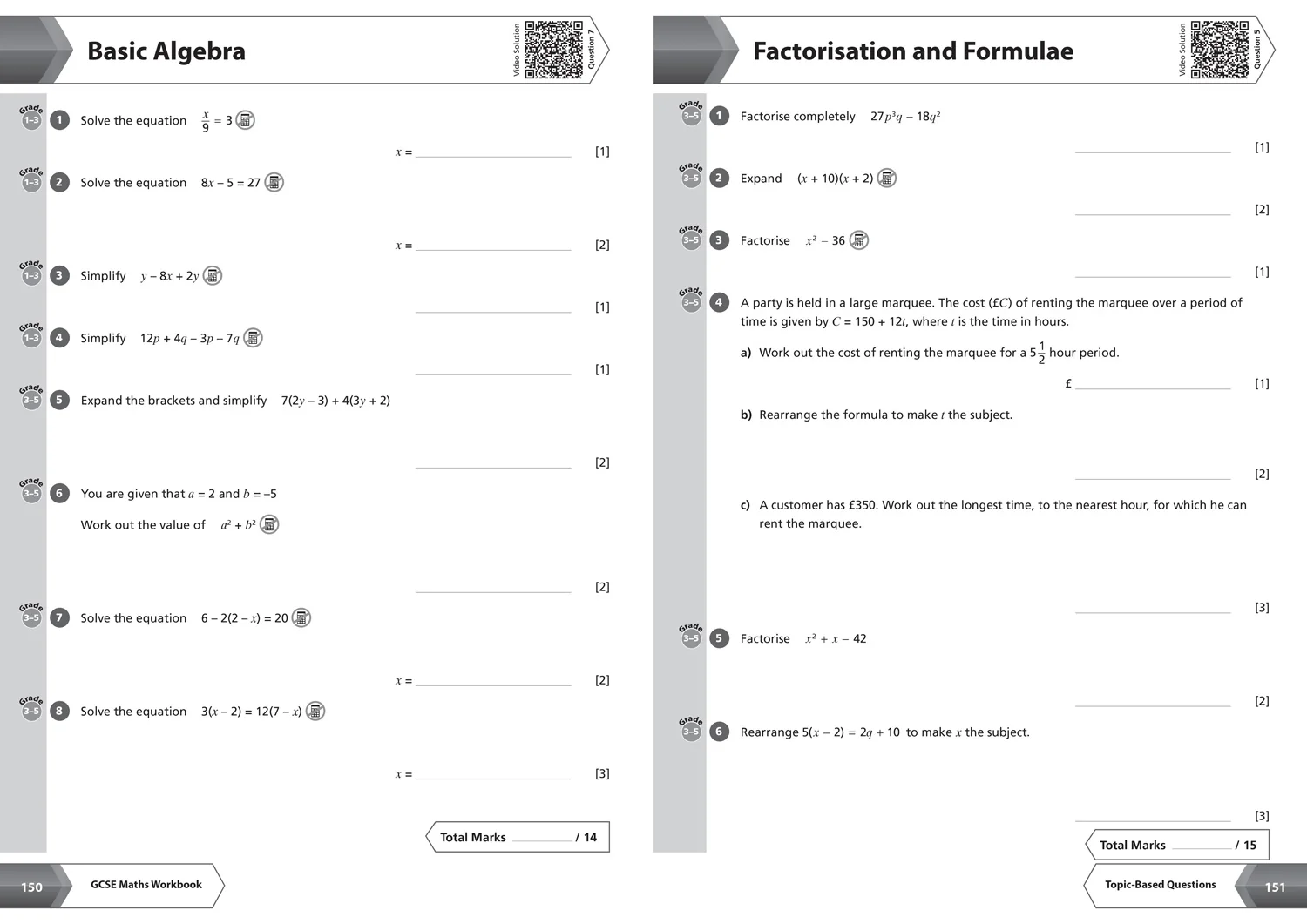 Collins GCSE Grade 9-1 Revision - AQA GCSE 9-1 Maths Foundation All-in-One Complete Revision and Practice: Ideal for the 2026 and 2027 exams includes online edition, quizzes and video solutions - Image 9