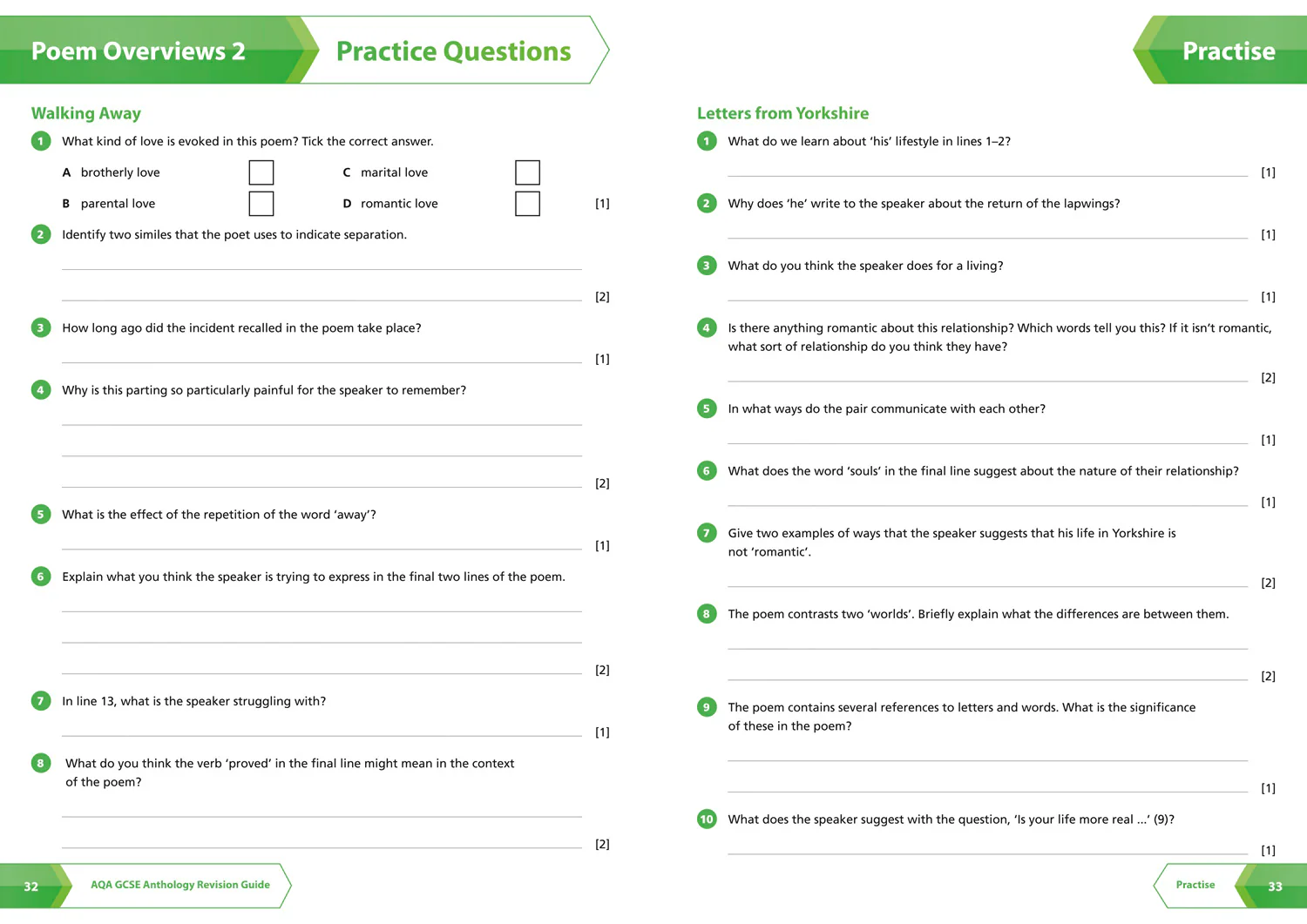 Collins GCSE Grade 9-1 Revision - AQA Poetry Anthology Love and Relationships Revision Guide: Ideal for the 2026 and 2027 exams - Image 4