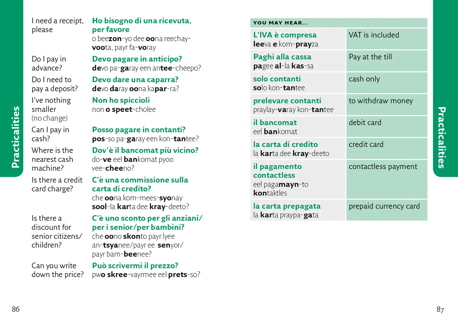 Collins Gem - Collins Italian Phrasebook and Dictionary Gem Edition: Essential phrases and words in a mini, travel-sized format (Fourth edition) - Image 3