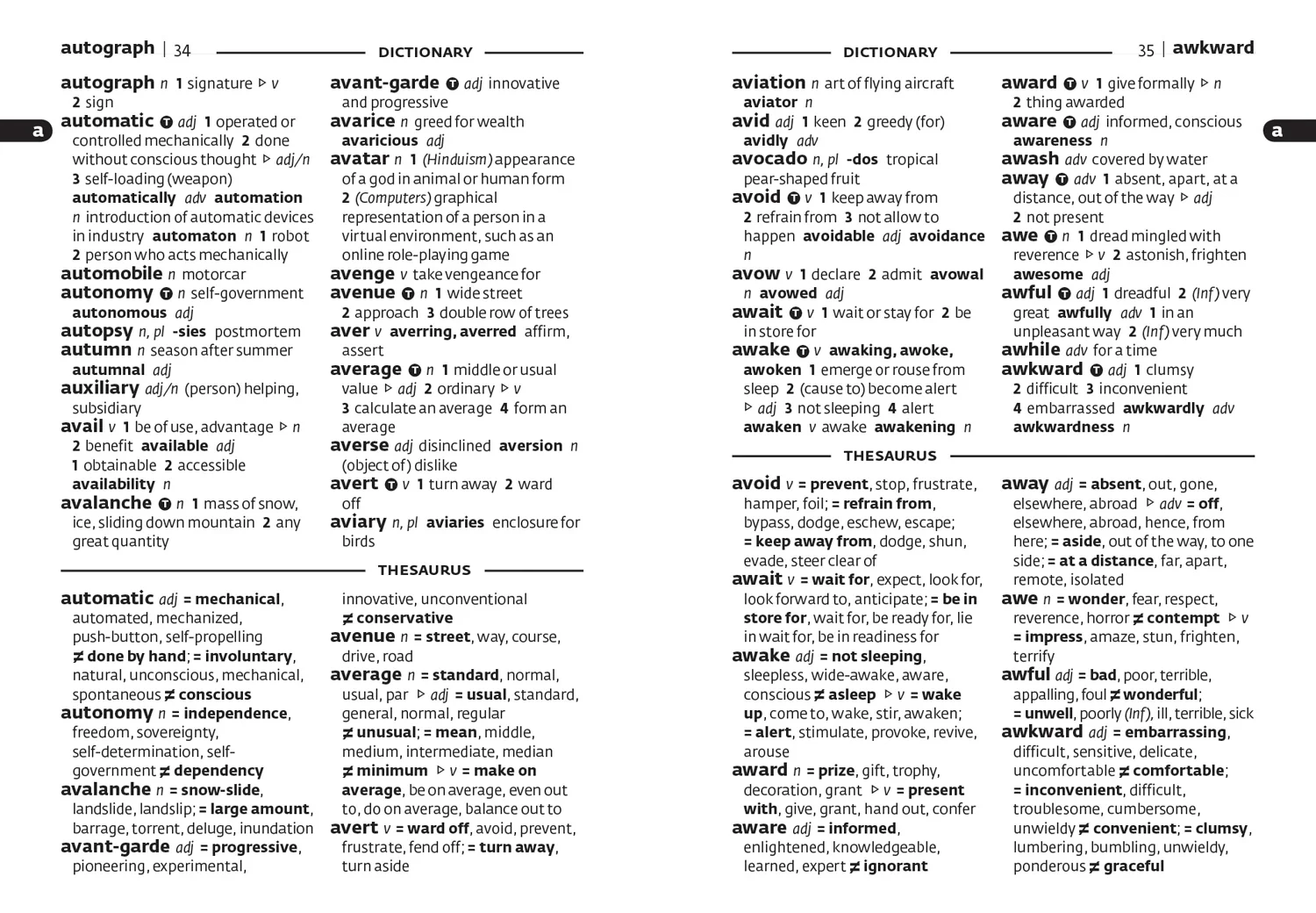 Collins Gem - English Gem Dictionary and Thesaurus: The world's favourite mini English dictionary and thesaurus (Sixth edition) - Image 2