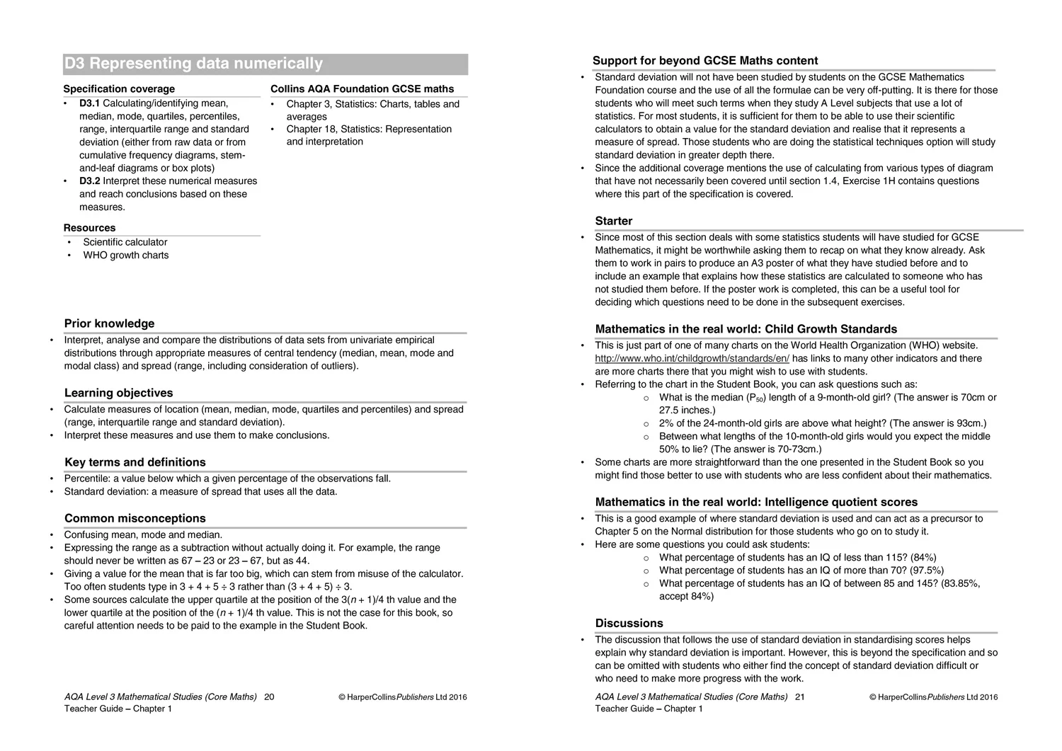 Collins AQA Core Maths - AQA Level 3 Mathematical Studies Teacher Guide - Image 3