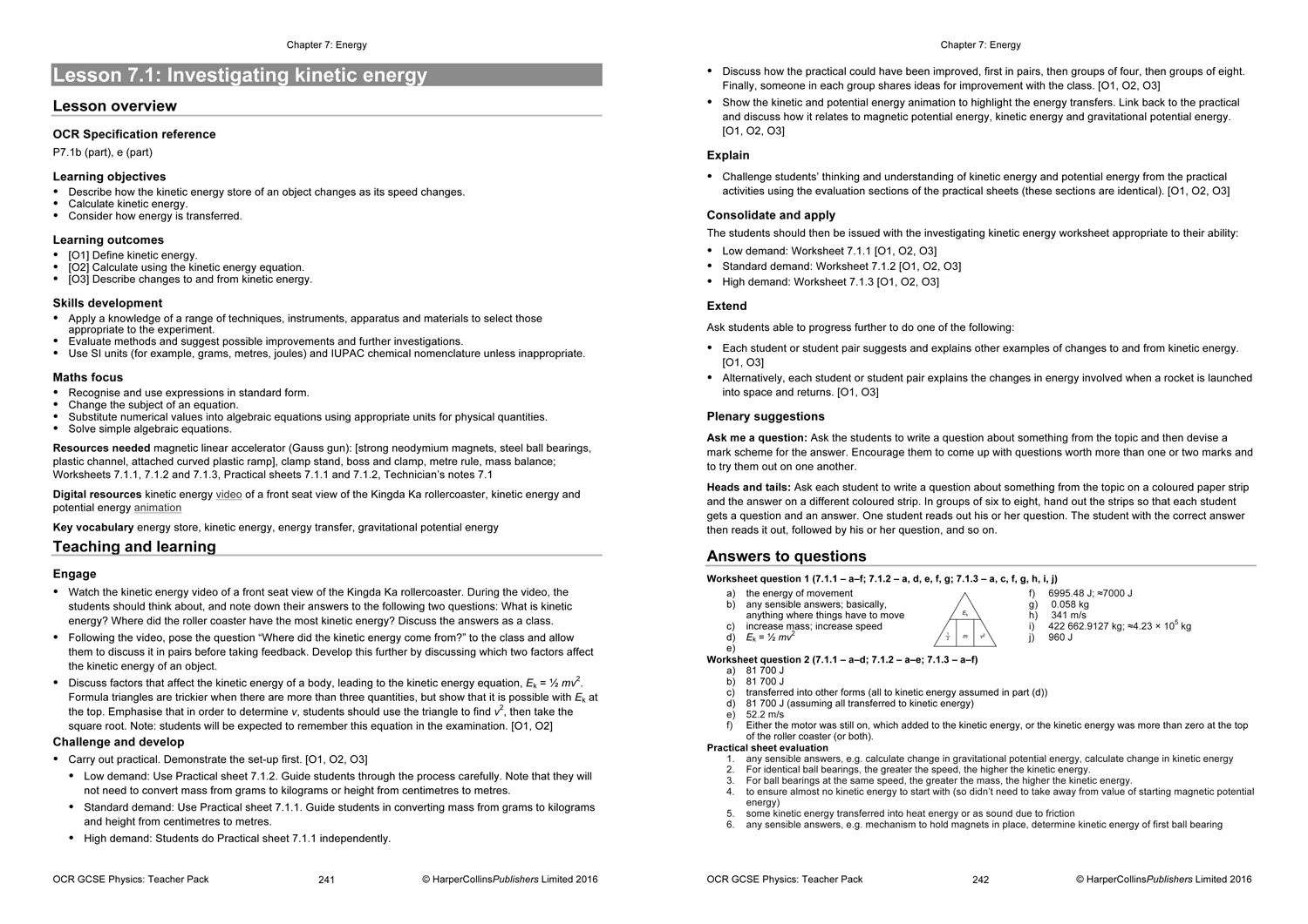 GCSE Science 9-1 - OCR Gateway GCSE Physics 9-1 Teacher Pack - Image 6