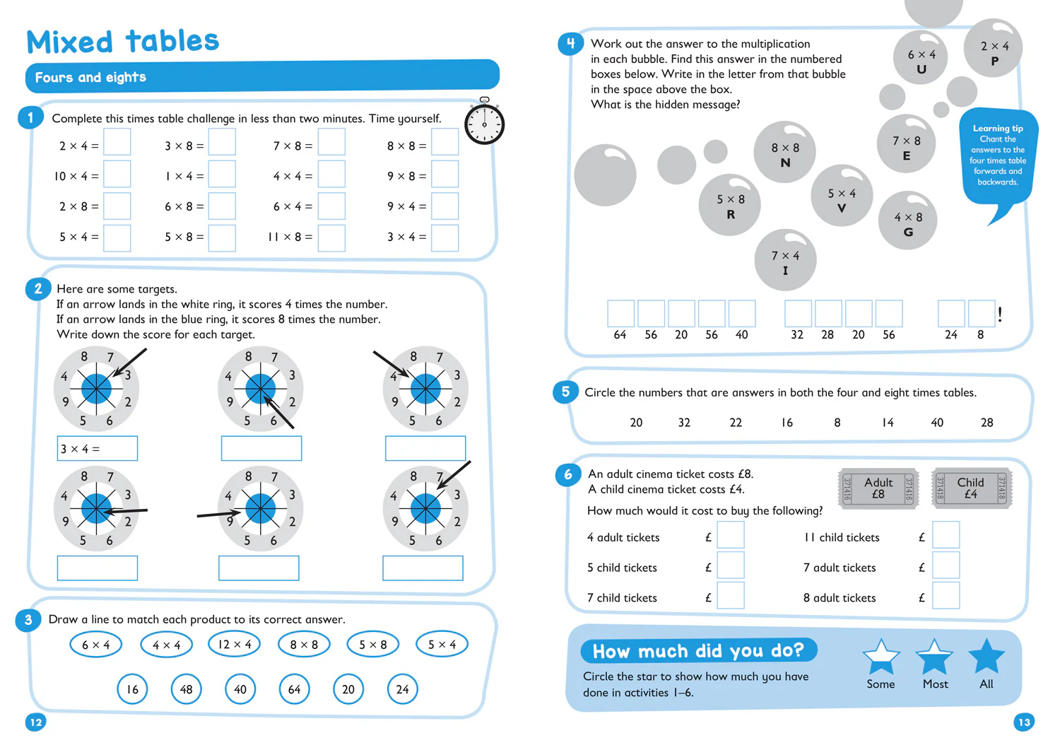 Collins Easy Learning KS2 - Times Tables Bumper Book Ages 7-11: Prepare for school with easy home learning - Image 3
