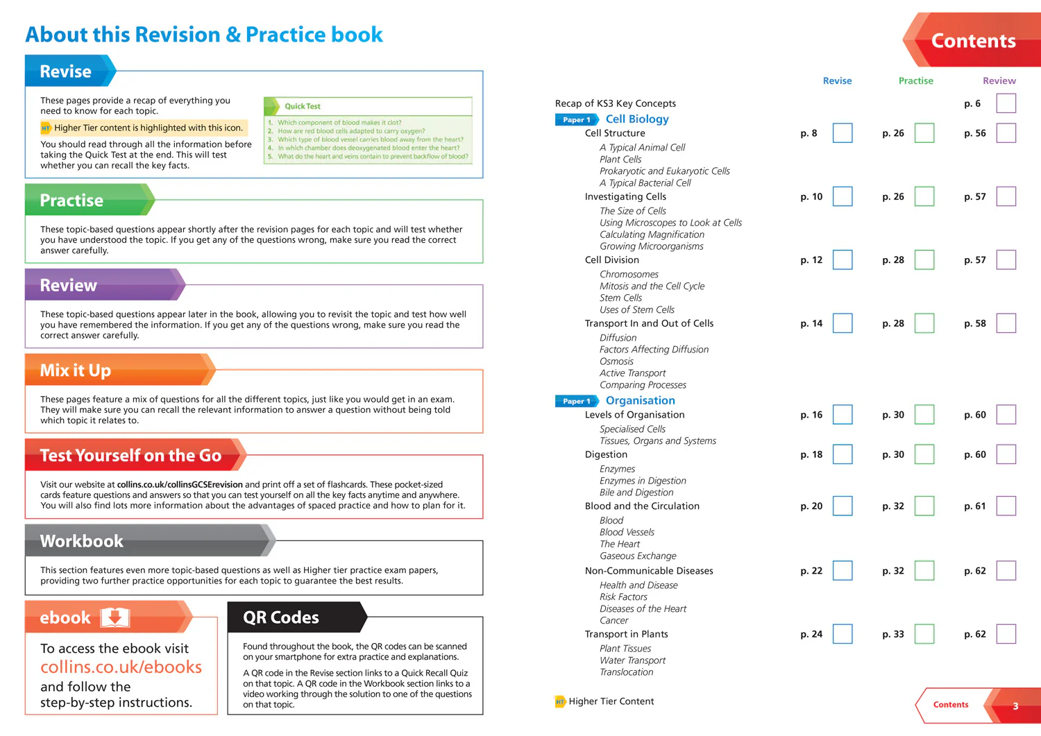 Collins GCSE Grade 9-1 Revision - AQA GCSE 9-1 Biology All-in-One Complete Revision and Practice: Ideal for the 2026 and 2027 exams includes online edition, quizzes and video solutions - Image 2