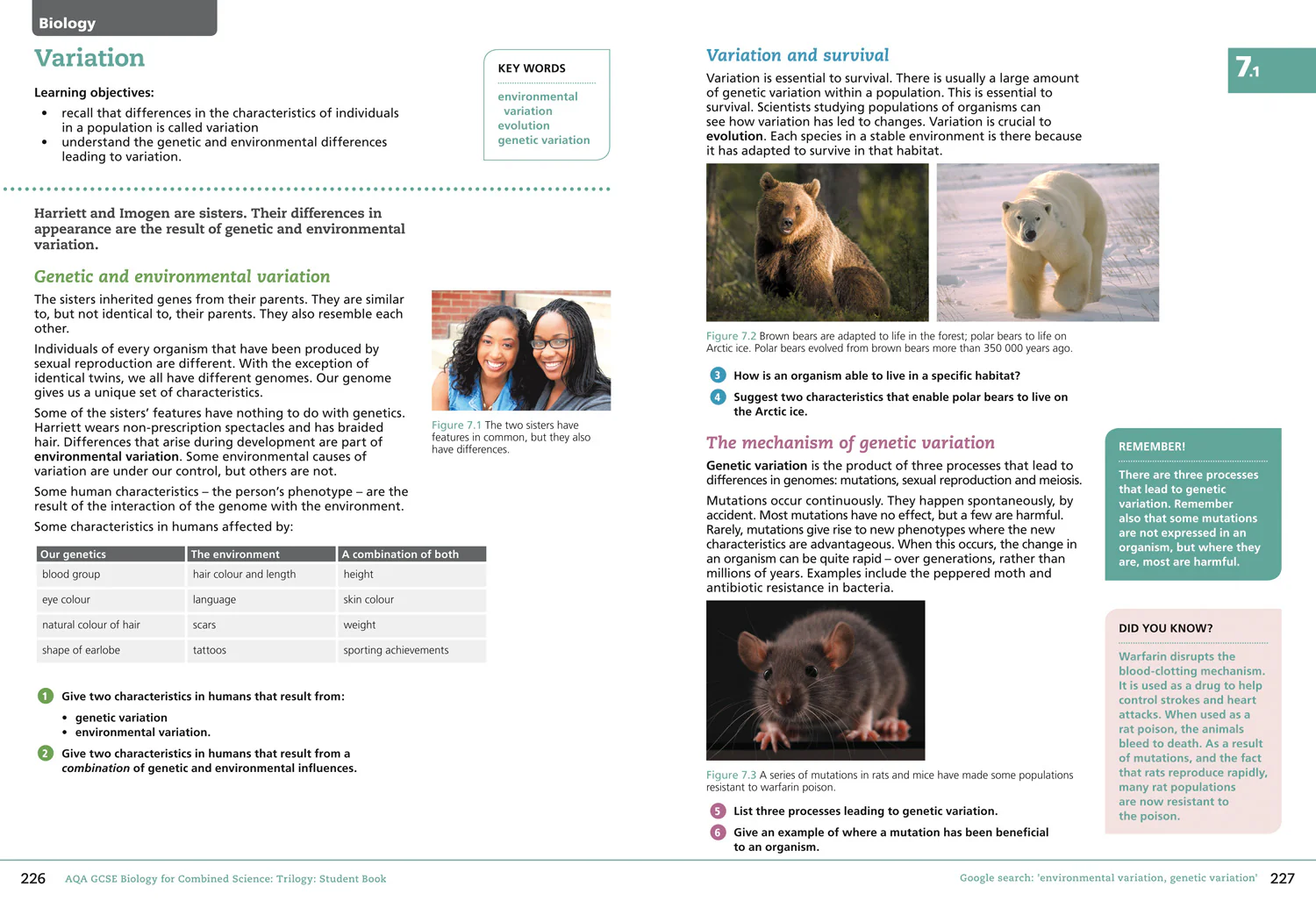 GCSE Science 9-1 - AQA GCSE Biology for Combined Science: Trilogy 9-1 Student Book - Image 6