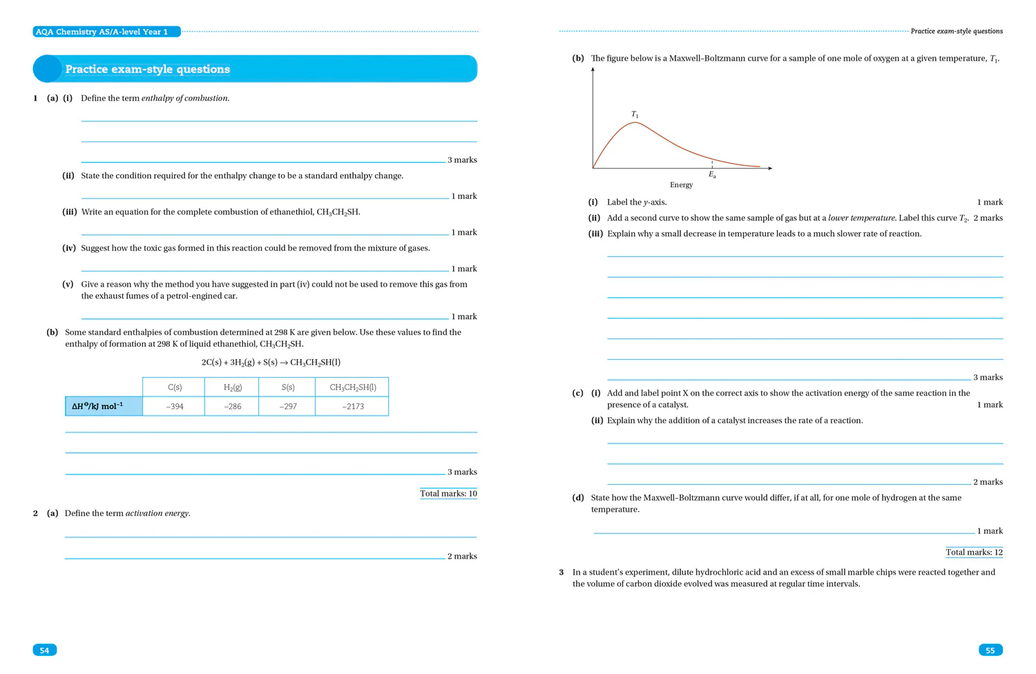 Collins Student Support Materials - AQA A Level Chemistry Year 1 & AS Paper 2: Organic chemistry and relevant physical chemistry topics - Image 3