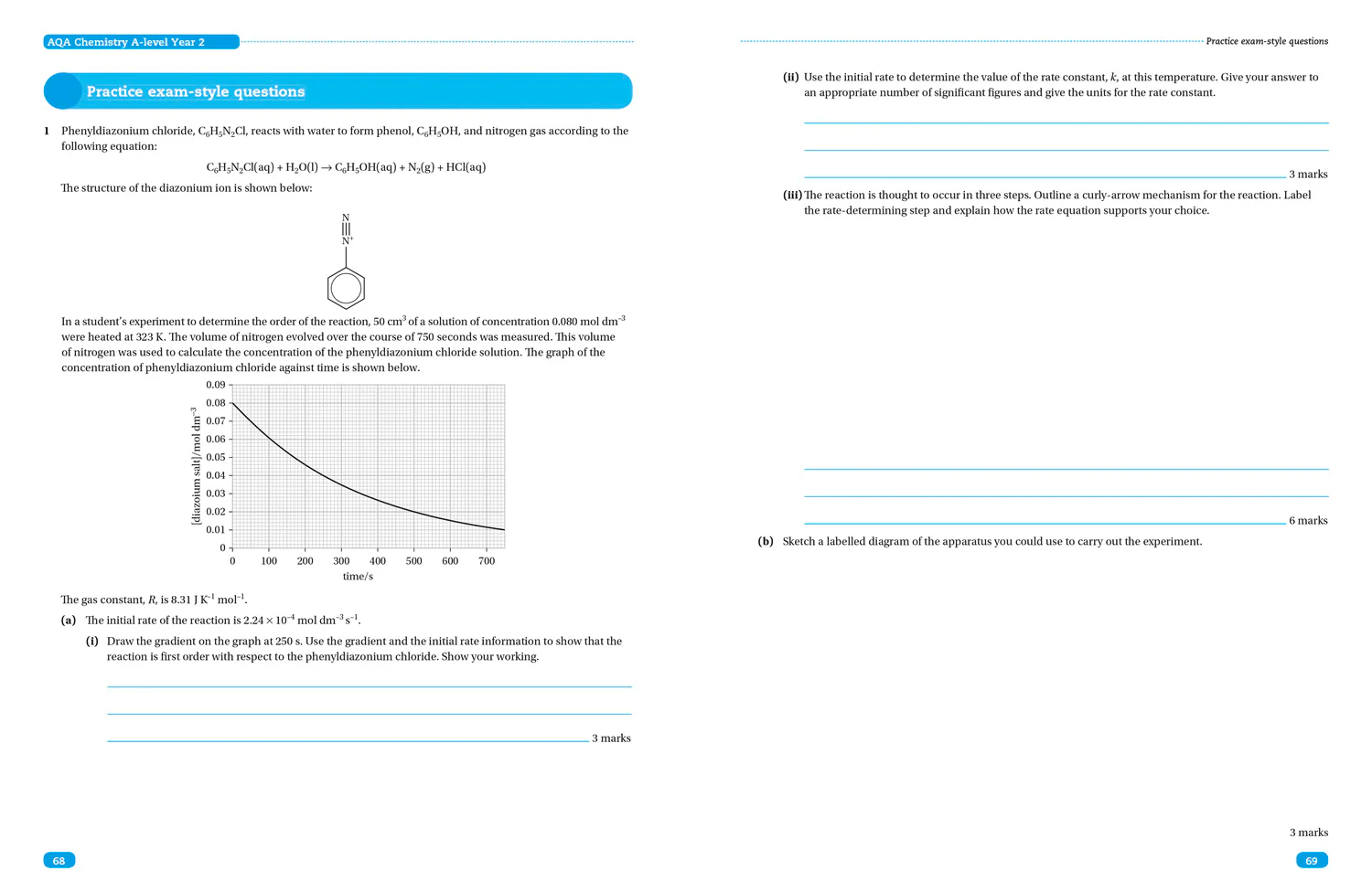 Collins Student Support Materials - AQA A Level Chemistry Year 2 Paper 2: Organic chemistry and relevant physical chemistry topics - Image 3
