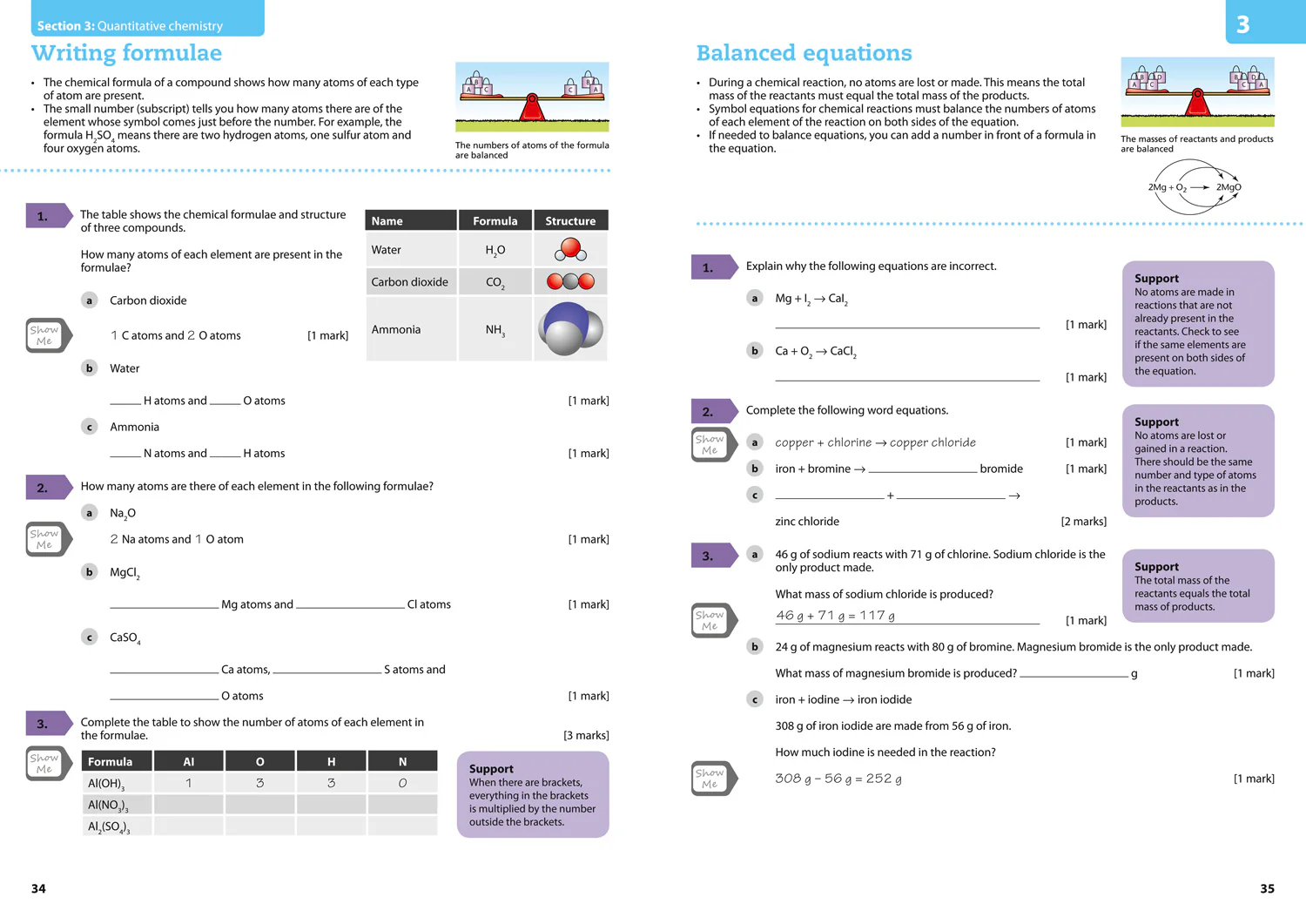 GCSE Science 9-1 - AQA GCSE 9-1 Chemistry for Combined Science Grade 1−3 Workbook - Image 3