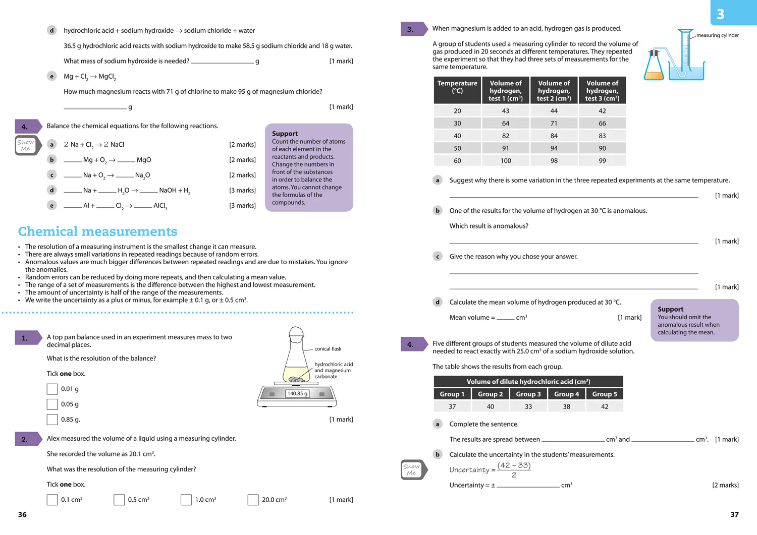 GCSE Science 9-1 - AQA GCSE 9-1 Chemistry for Combined Science Grade 1−3 Workbook - Image 4