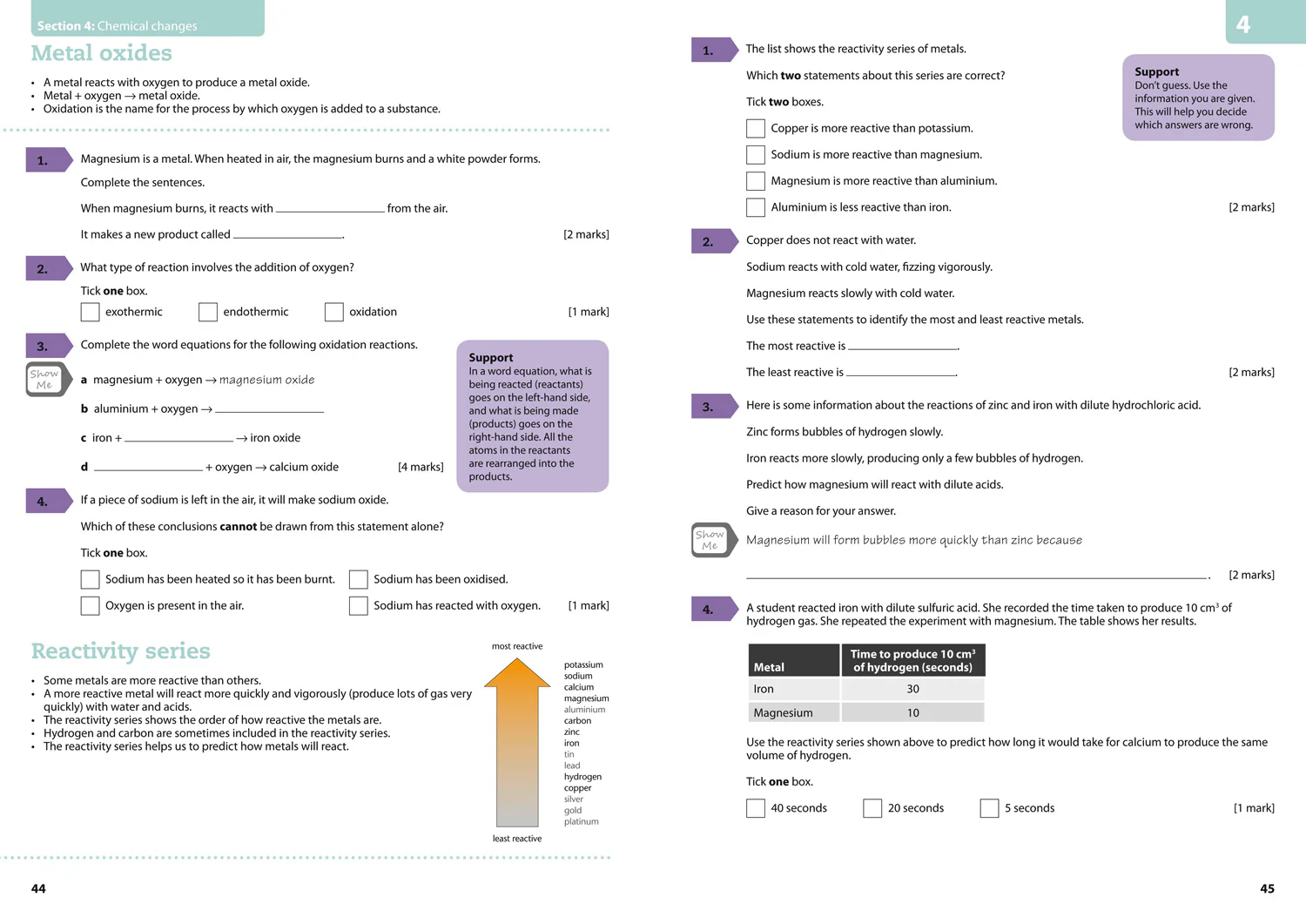 GCSE Science 9-1 - AQA GCSE 9-1 Chemistry for Combined Science Grade 1−3 Workbook - Image 5