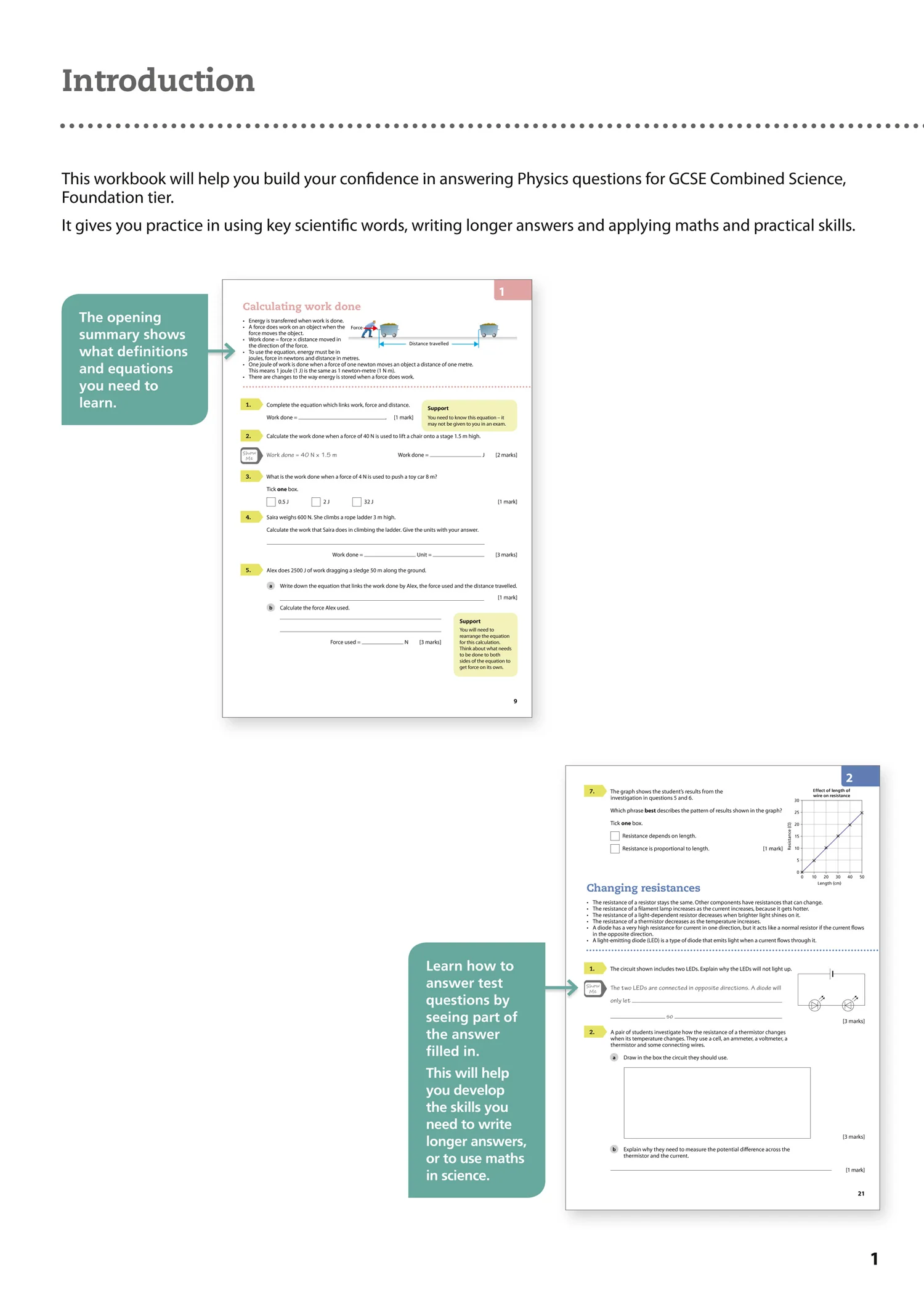 GCSE Science 9-1 - AQA GCSE 9-1 Physics for Combined Science Grade 1−3 Workbook - Image 2