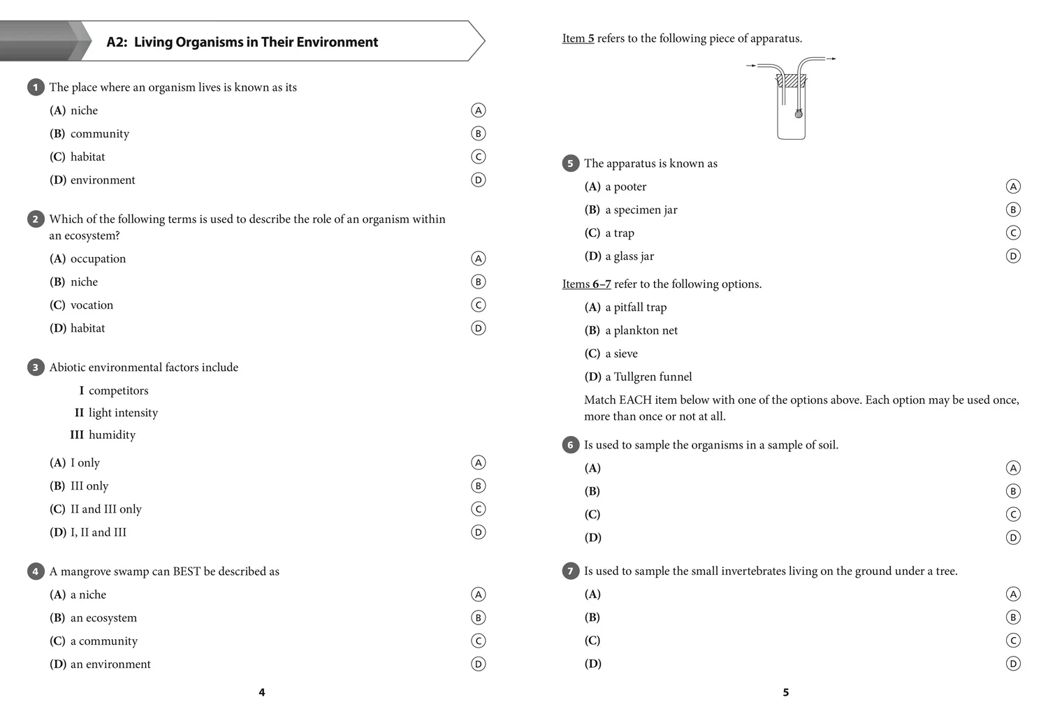 Collins CSEC Biology - CSEC Biology Multiple Choice Practice: (First edition) - Image 5