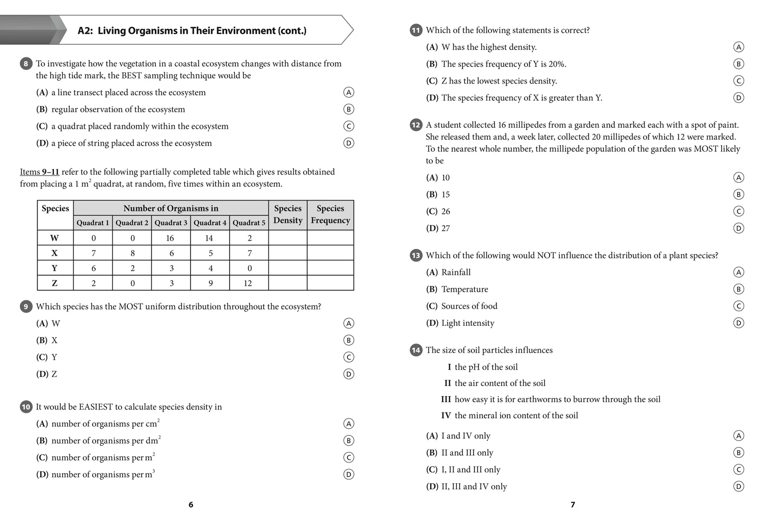 Collins CSEC Biology - CSEC Biology Multiple Choice Practice: (First edition) - Image 6