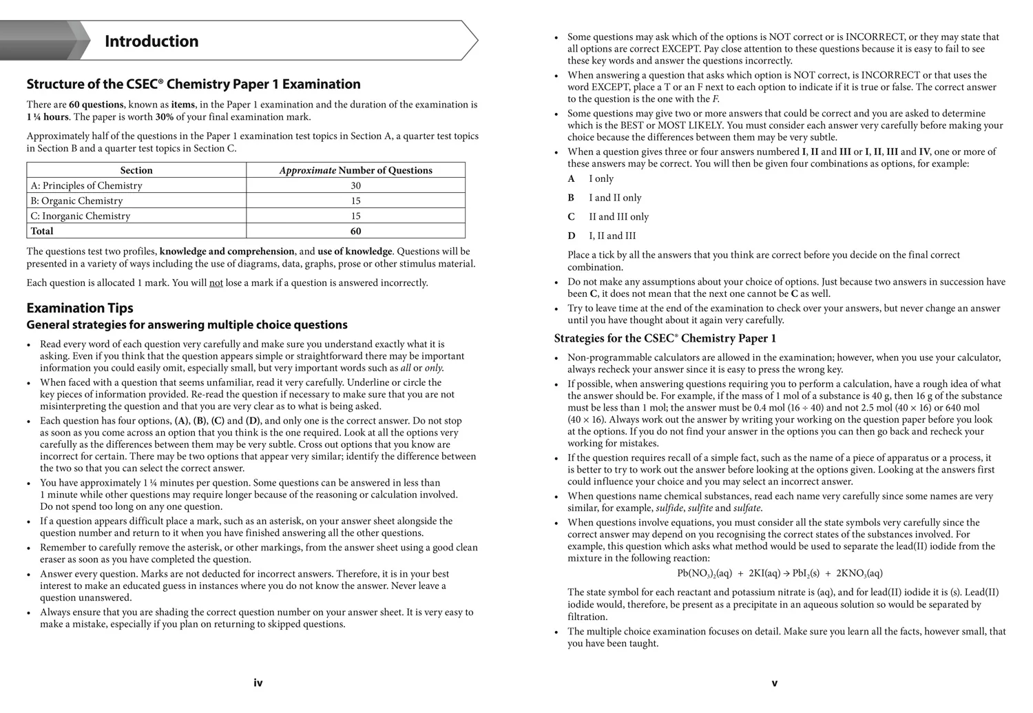 Collins CSEC Chemistry - CSEC Chemistry Multiple Choice Practice: (First edition) - Image 4