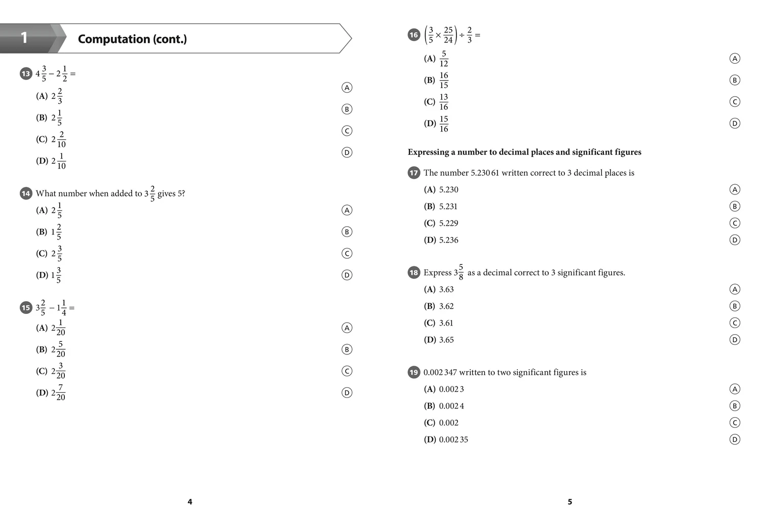 Collins CSEC Maths - CSEC Maths Multiple Choice Practice: (First edition) - Image 7