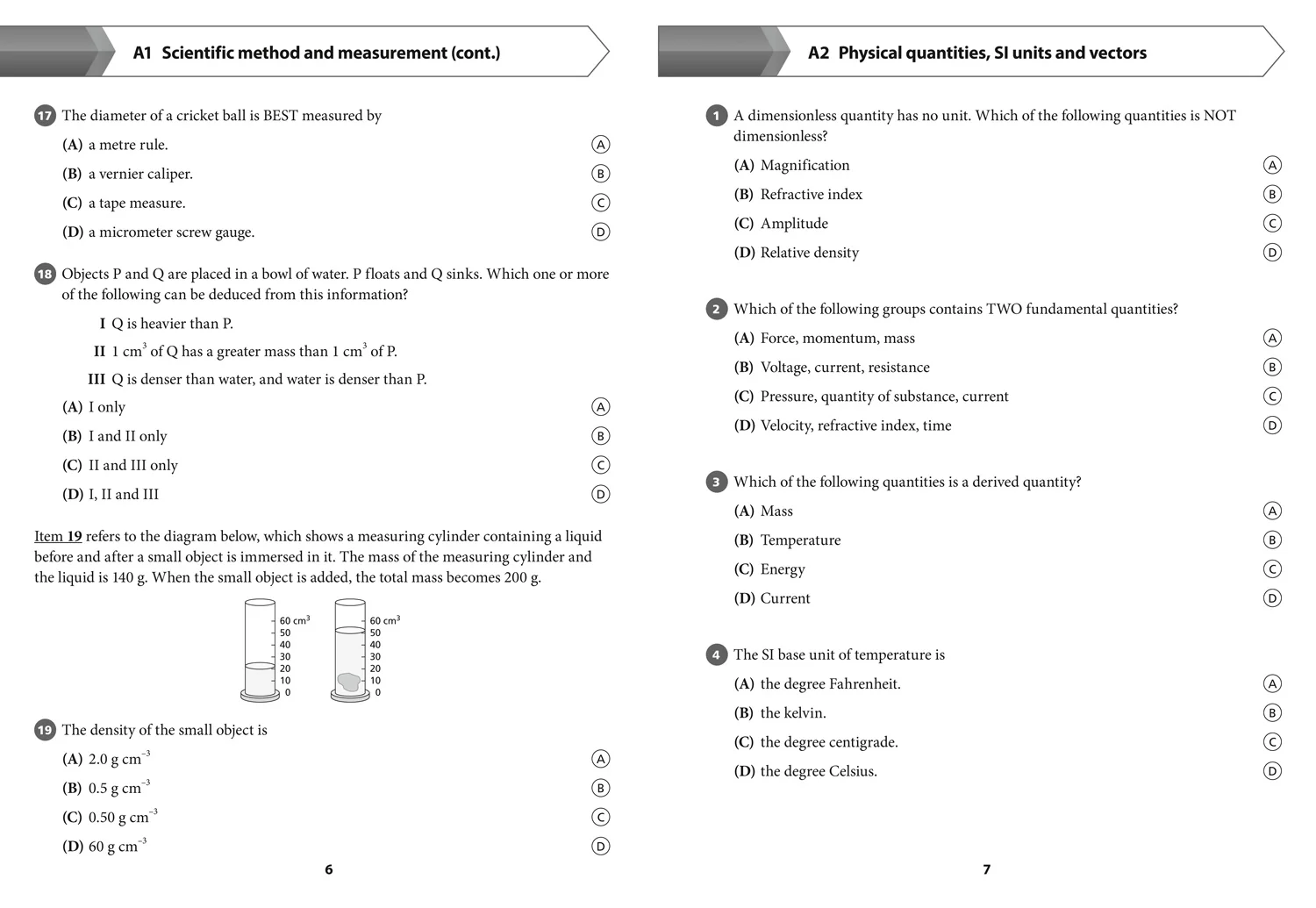 Collins CSEC Physics - CSEC Physics Multiple Choice Practice - Image 6