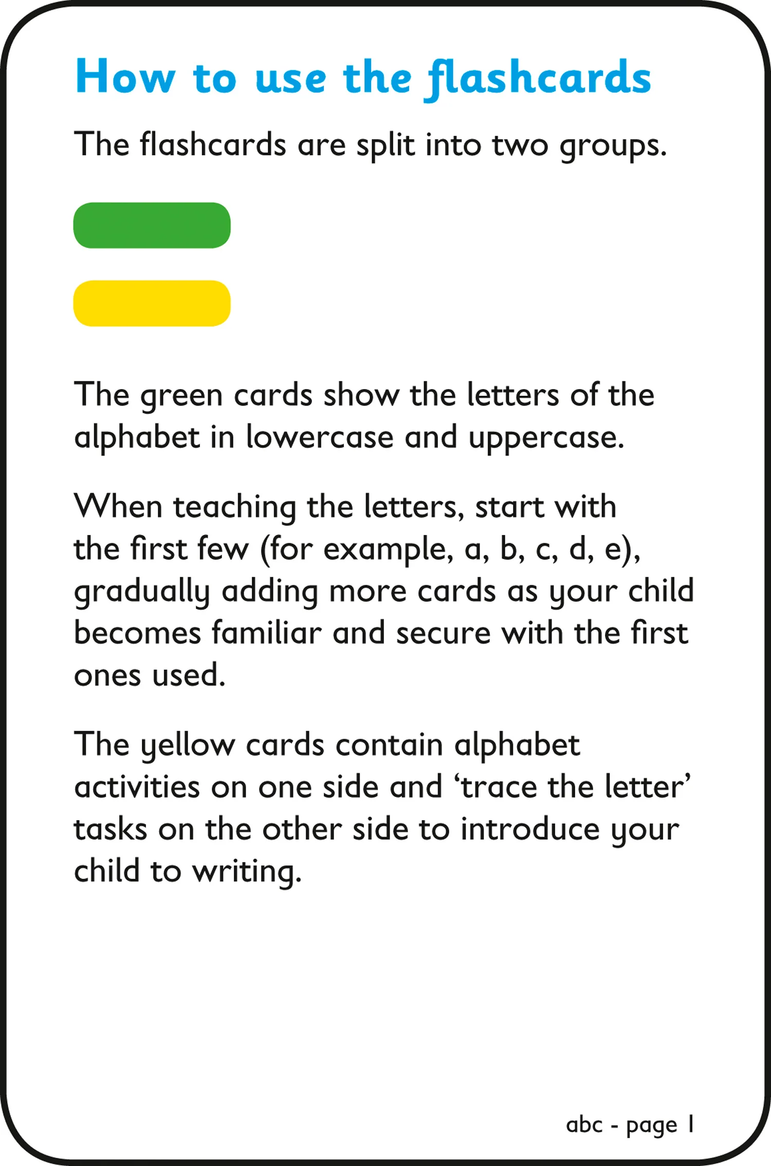 Collins Easy Learning Preschool - abc Flashcards: Ideal for home learning - Image 2