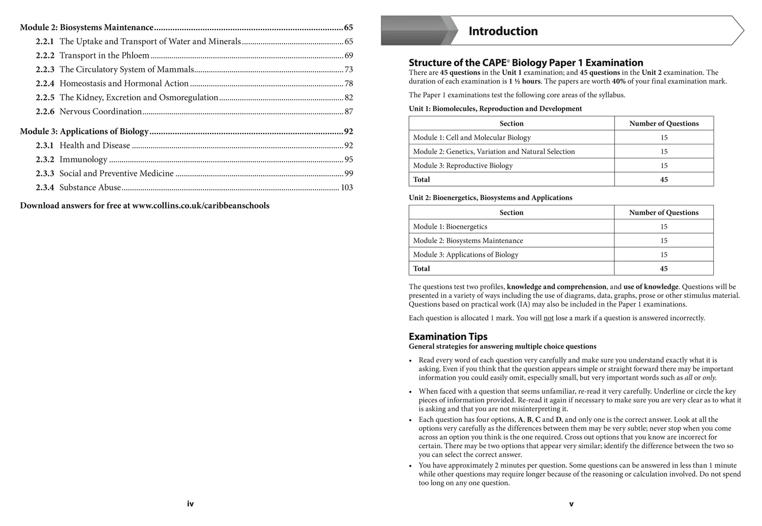 Collins CAPE Biology - CAPE Biology Multiple Choice Practice: (First edition) - Image 3