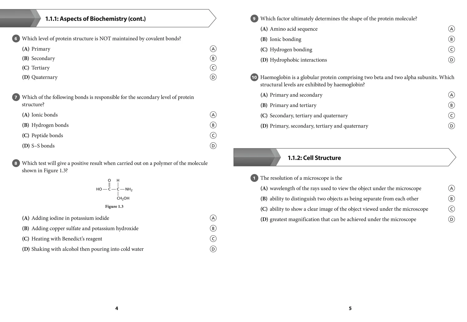 Collins CAPE Biology - CAPE Biology Multiple Choice Practice: (First edition) - Image 6
