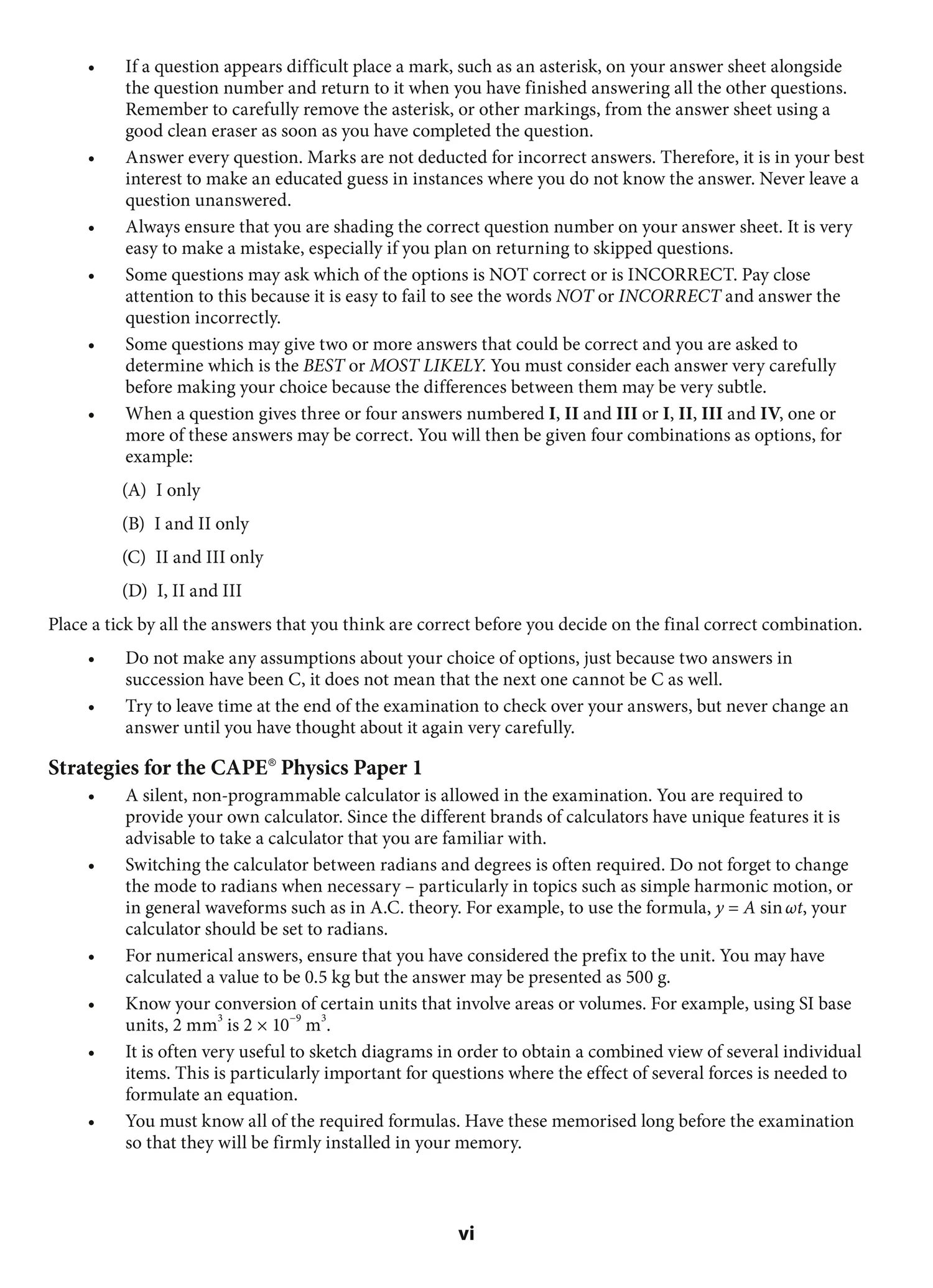 Collins CAPE Physics - CAPE Physics Multiple Choice Practice - Image 4