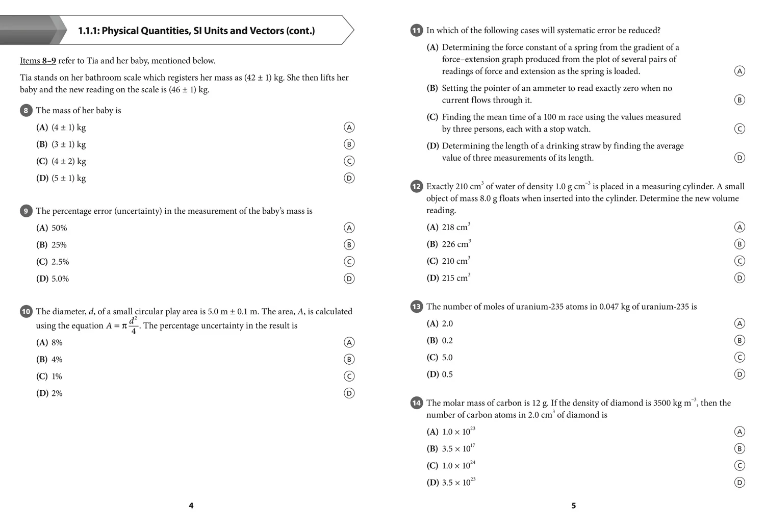 Collins CAPE Physics - CAPE Physics Multiple Choice Practice - Image 6