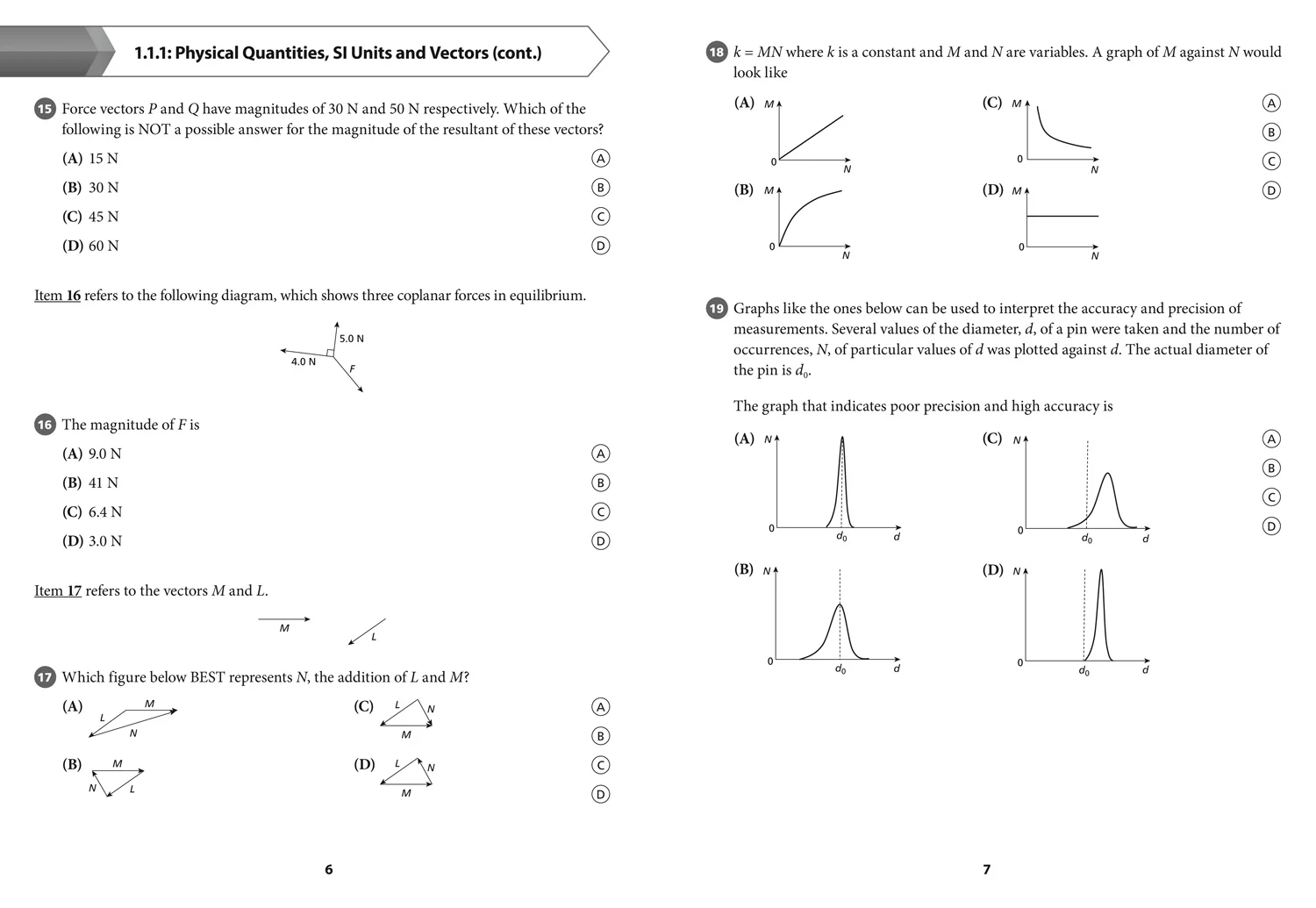 Collins CAPE Physics - CAPE Physics Multiple Choice Practice - Image 7