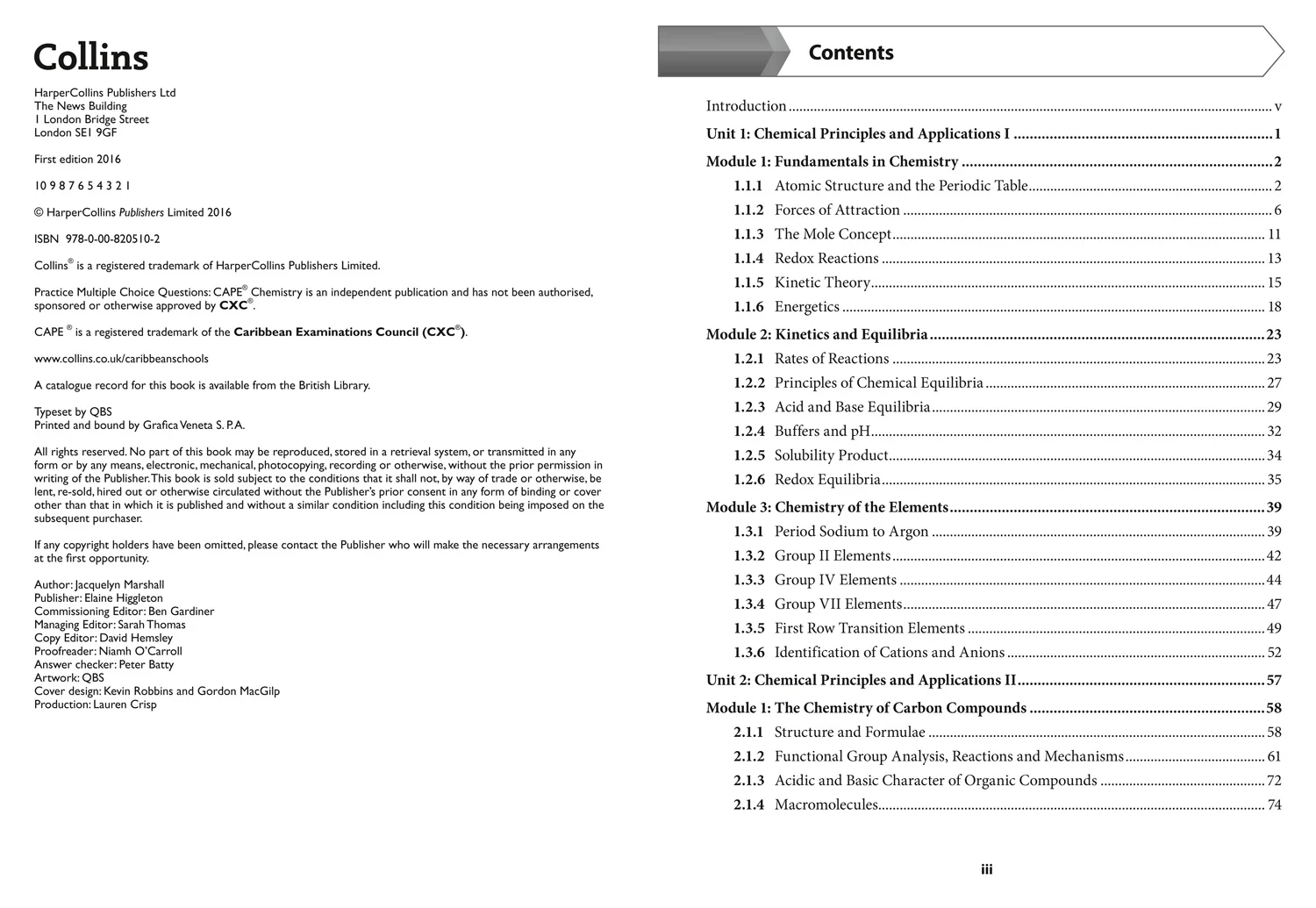 Collins CAPE Chemistry - CAPE Chemistry Multiple Choice Practice: (First edition) - Image 2