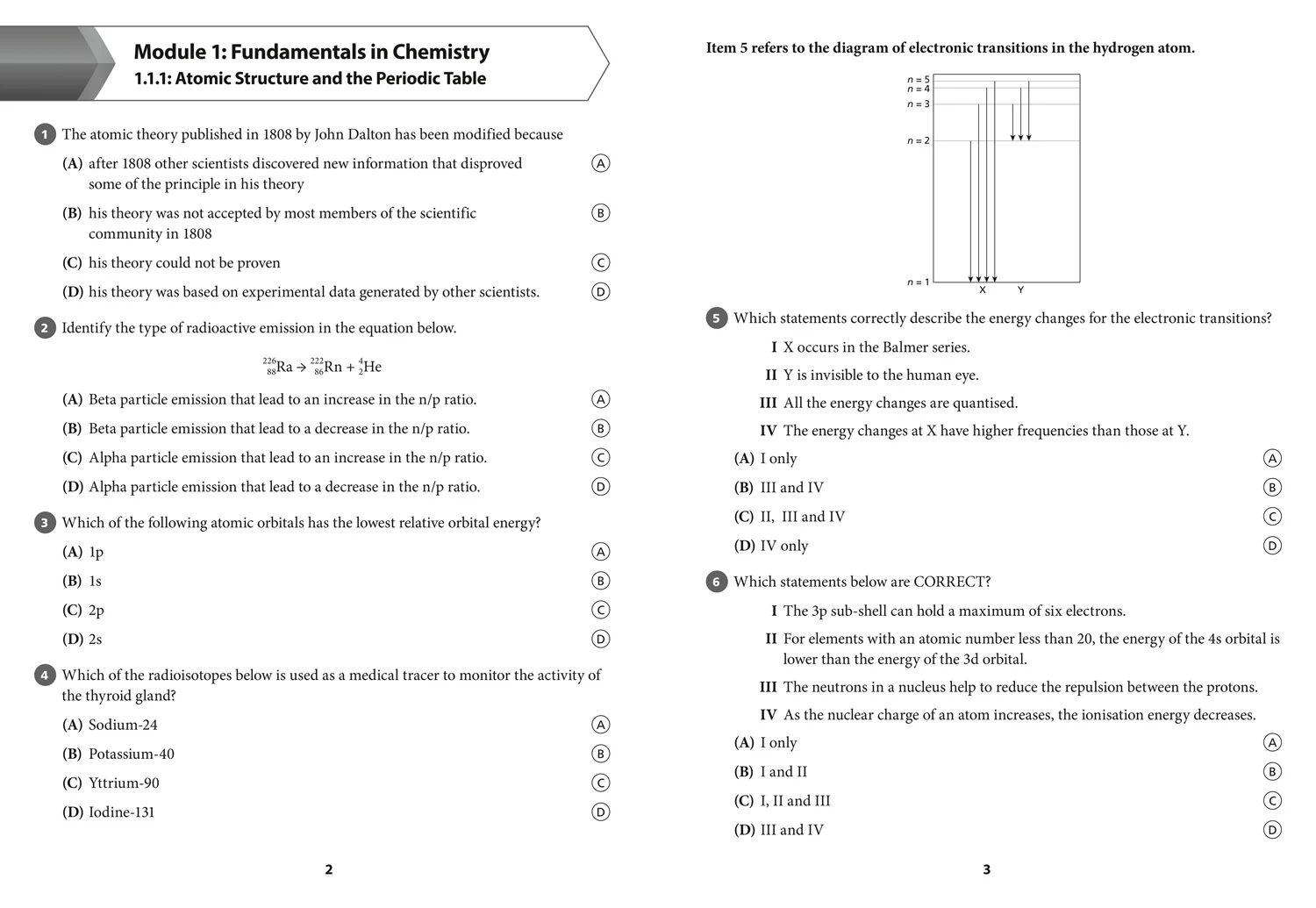 Collins CAPE Chemistry - CAPE Chemistry Multiple Choice Practice: (First edition) - Image 5
