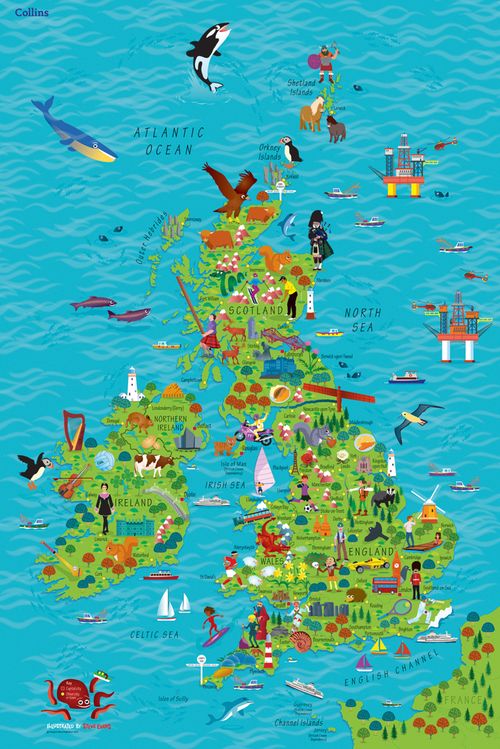 Children’s Wall Map of the United Kingdom and Ireland: Ideal way for kids to improve their UK knowledge (First edition) - Image 5