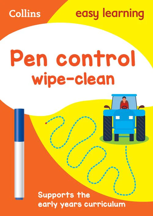 Collins Easy Learning Preschool - Pen Control Age 3-5 Wipe Clean Activity Book: Ideal for home learning