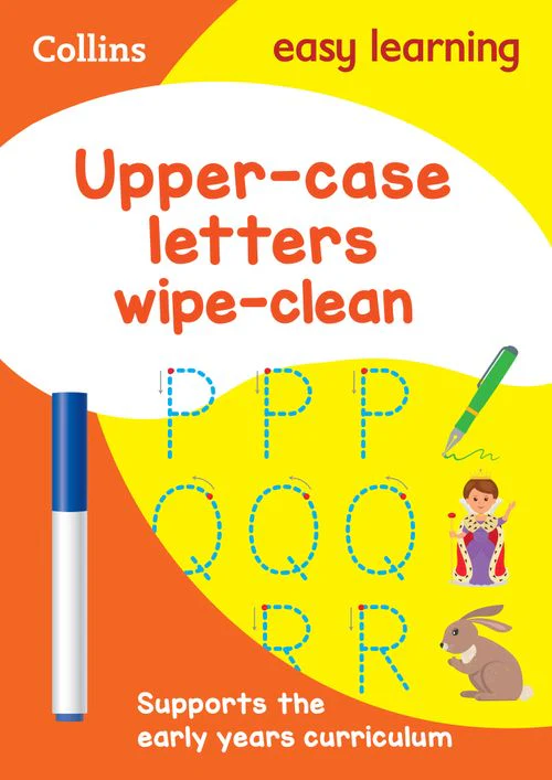 Collins Easy Learning Preschool - Upper Case Letters Age 3-5 Wipe Clean Activity Book: Ideal for home learning