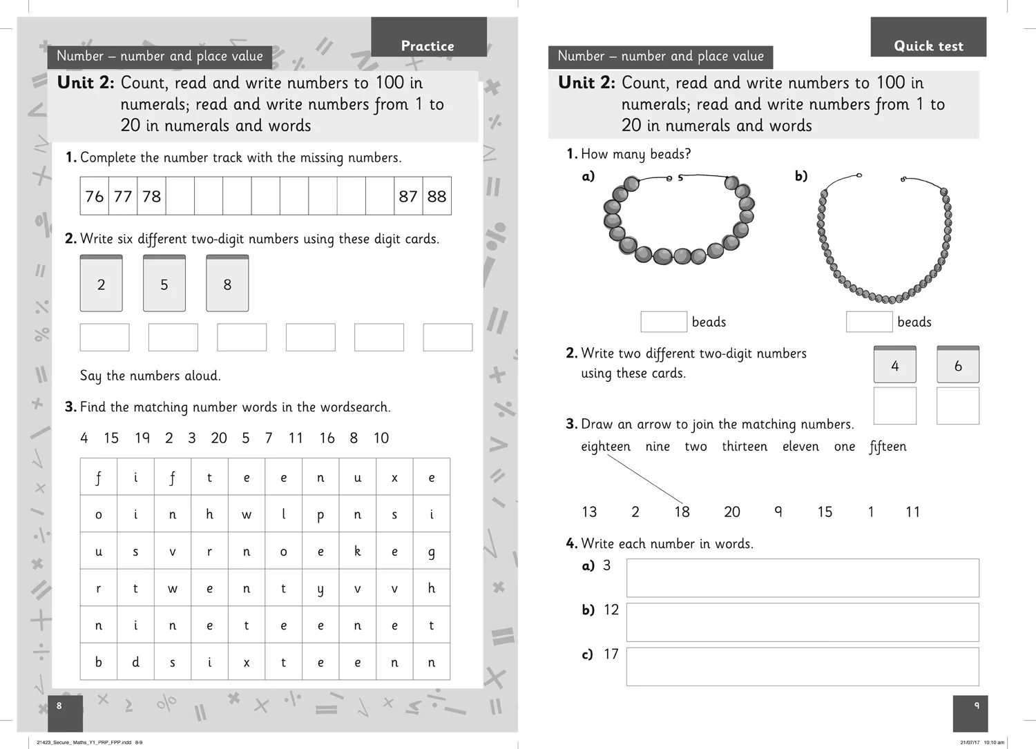 Secure Maths - Secure Year 1 Maths Pupil Resource Pack: A Primary Maths intervention programme - Image 2