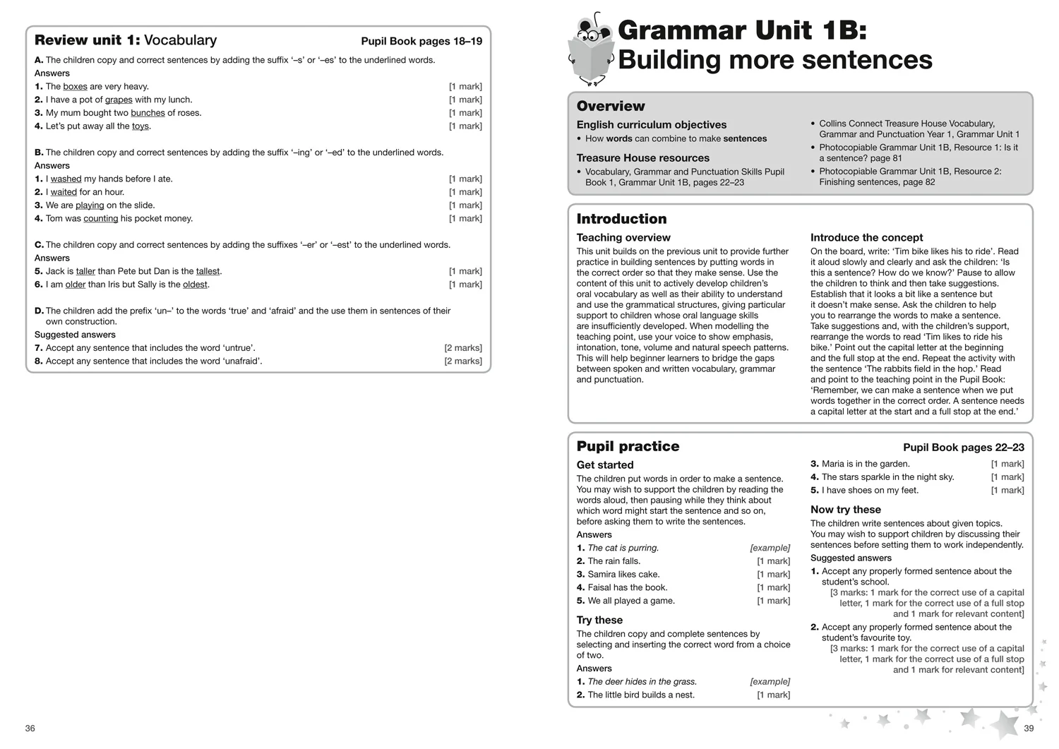 Treasure House - Vocabulary, Grammar and Punctuation Skills Teacher’s Guide 1 - Image 5