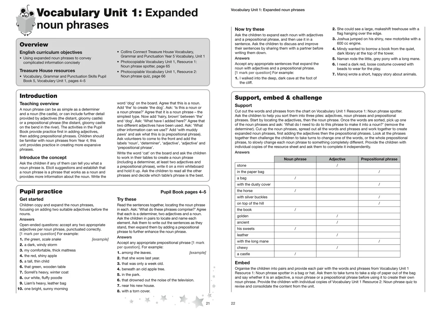 Treasure House - Vocabulary, Grammar and Punctuation Skills Teacher’s Guide 5 - Image 4