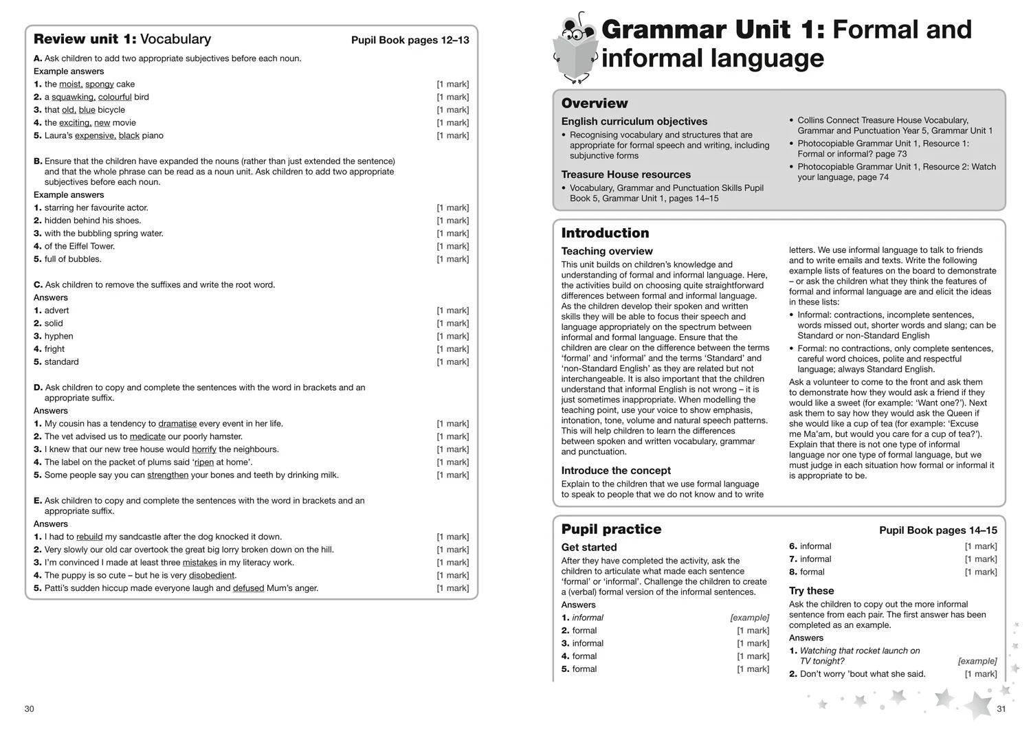 Treasure House - Vocabulary, Grammar and Punctuation Skills Teacher’s Guide 5 - Image 5