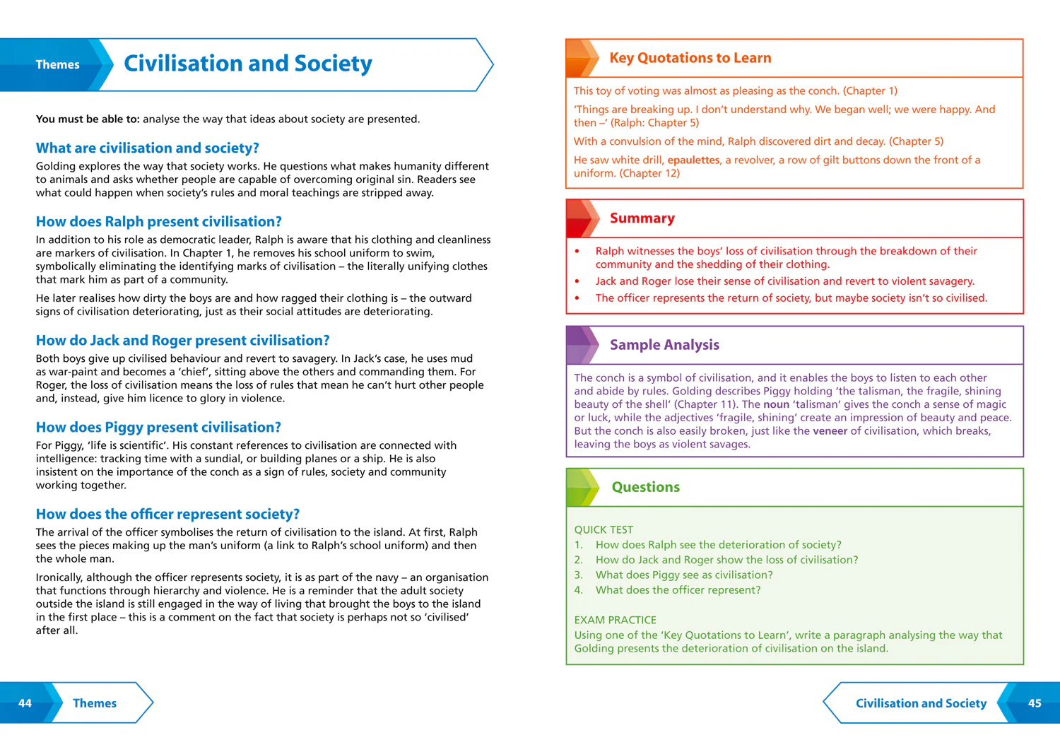 Collins GCSE Grade 9-1 SNAP Revision - Lord of the Flies: AQA GCSE 9-1 English Literature Text Guide: Ideal for the 2026 and 2027 exams - Image 3